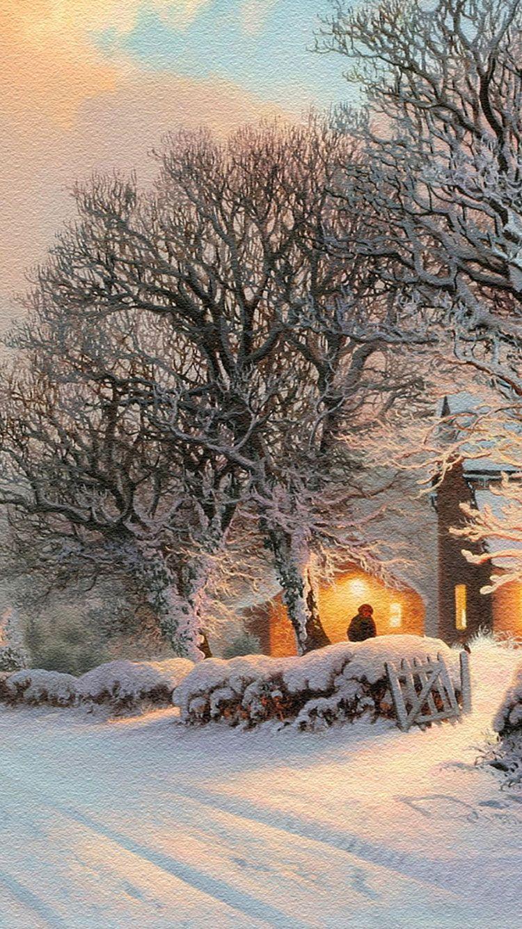 750x1334 Winter iPhone Wallpaper