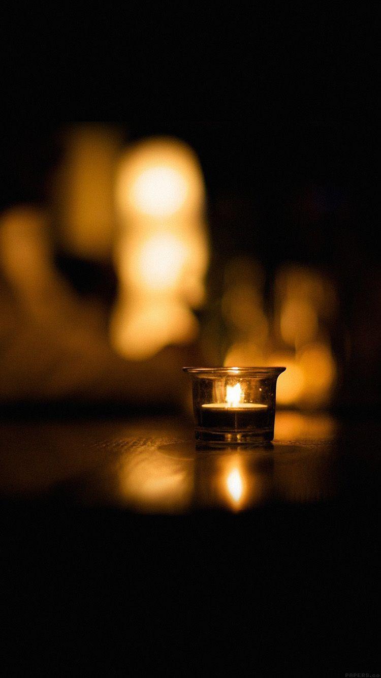 750x1334 Candle Light Night Bokeh Romantic. Emotional. Candles