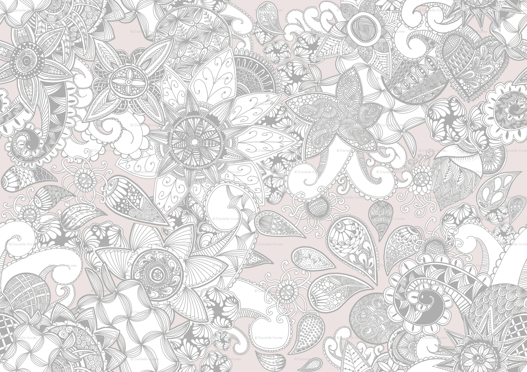 1800x1272 Zen_doodle_flowers_Light wallpaper