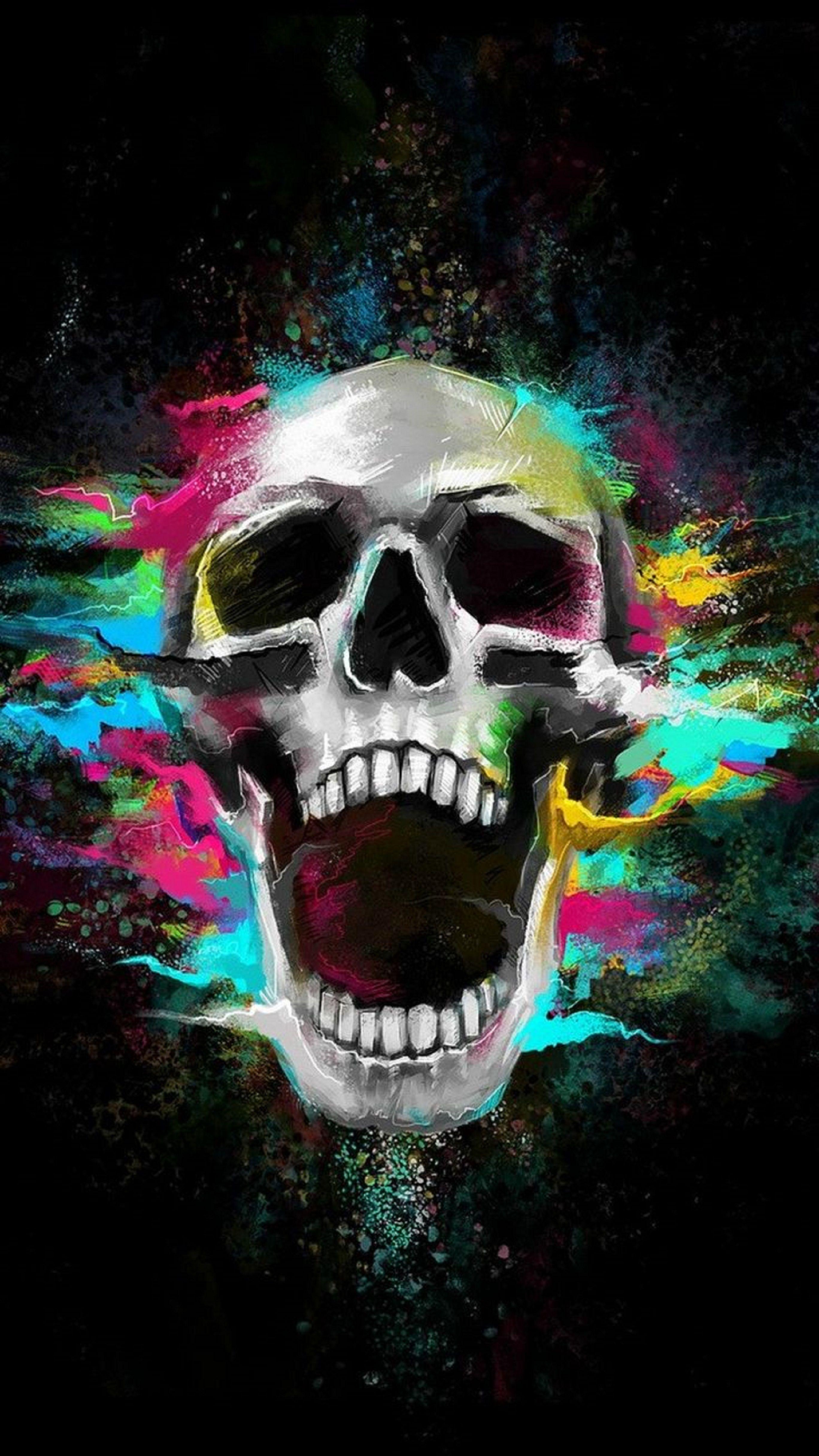 2736x4866 Maine Skull iPhone Wallpaper