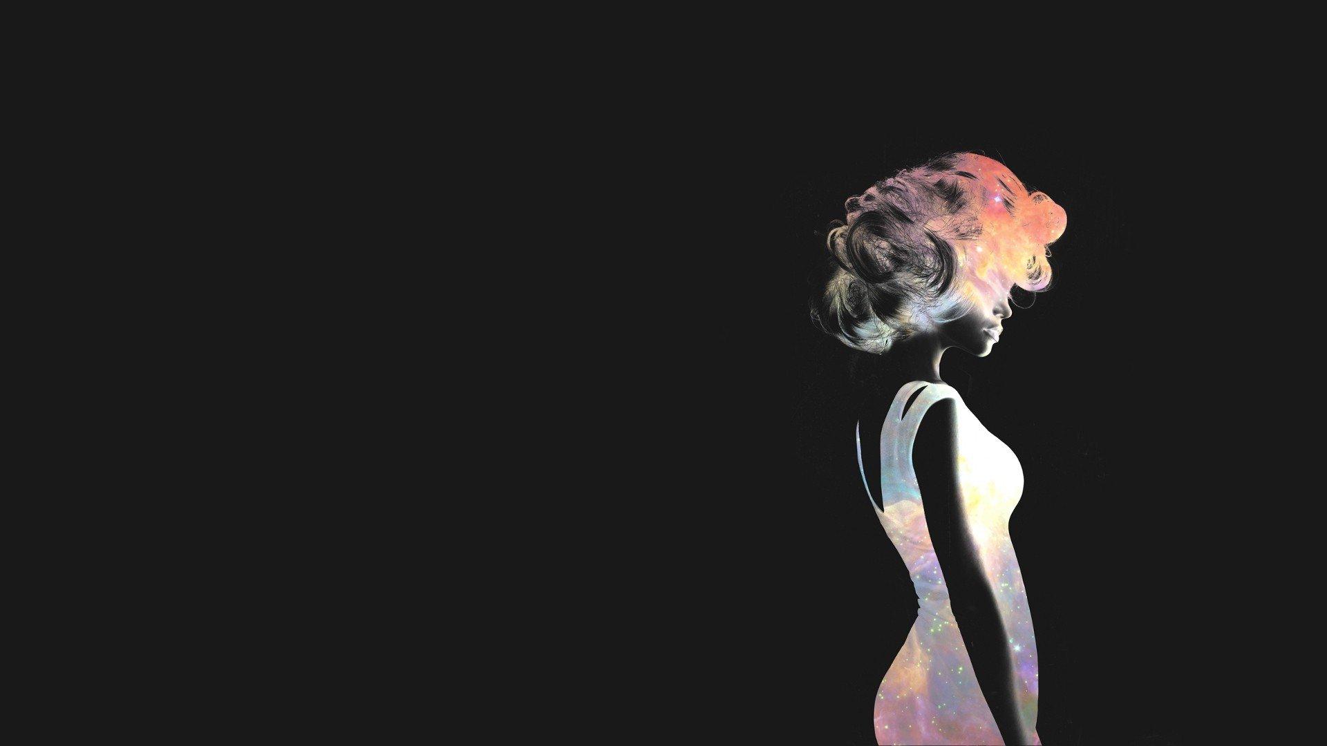 1920x1080 space, Negative, Hair HD Wallpaper / Desktop and Mobile Image & Photo