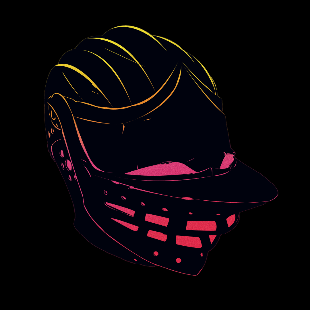 1080x1080 Negative Space Fluted Helmet From Demon's Souls (Alt Wallpaper Variants In Comments)