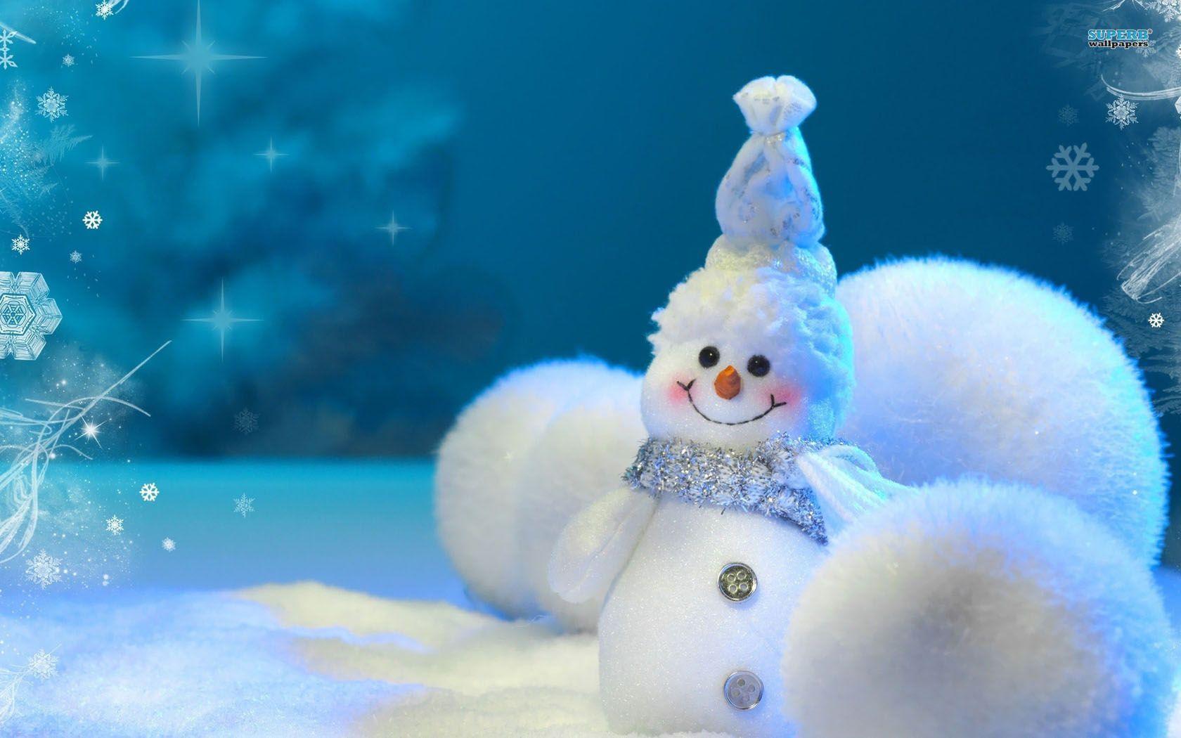 Cute Snowman 6K wallpaper download