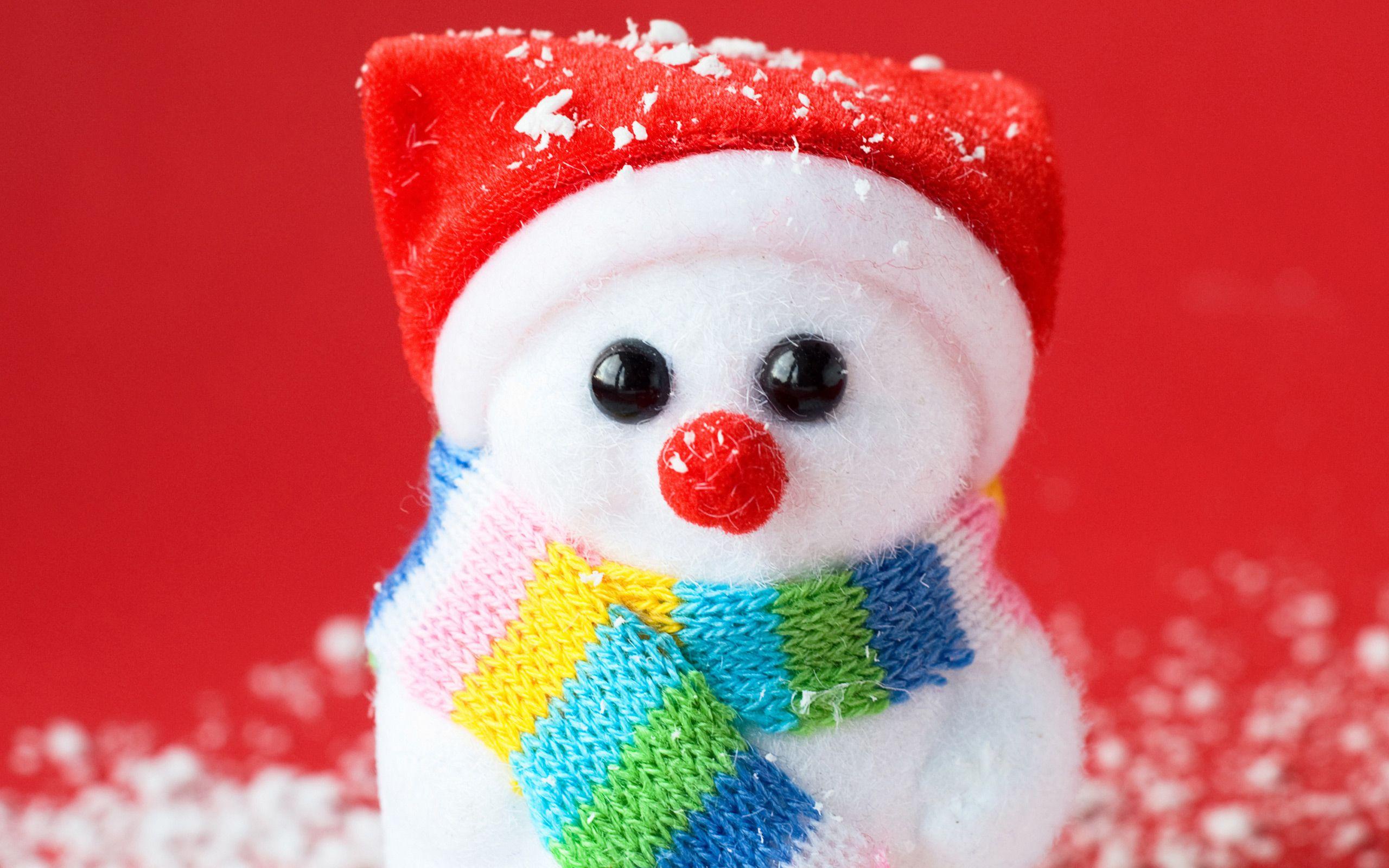 2560x1600 Wallpaper Snowman, Cute, HD, Celebrations / Christmas