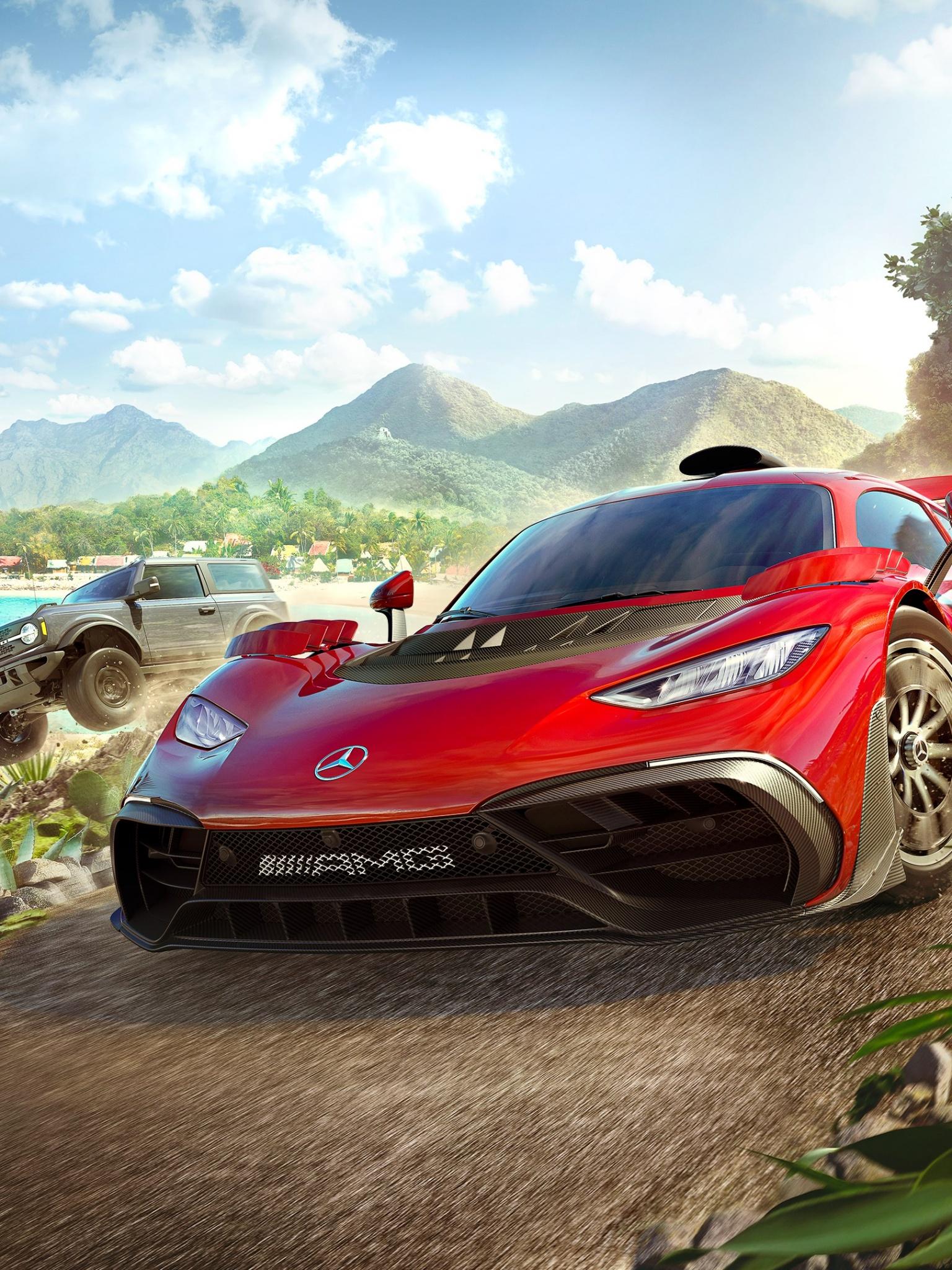 1536x2048 Forza Horizon 5 Wallpaper 4K, Mercedes AMG Project One, 2021 Games, Games