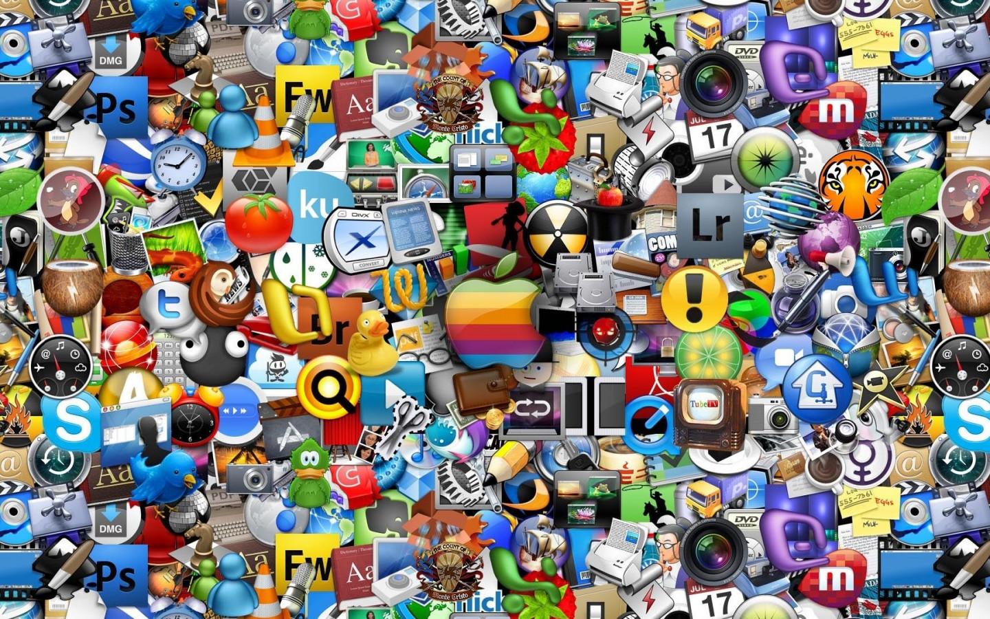 1440x900 Abstract Collage Design Best Wallpaper 099795