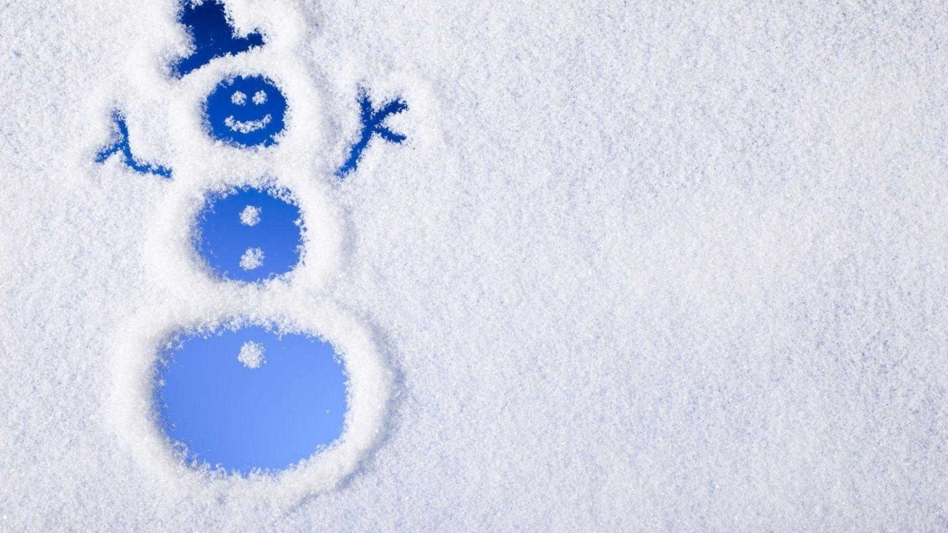 1920x1080 HD Snowman Wallpaper