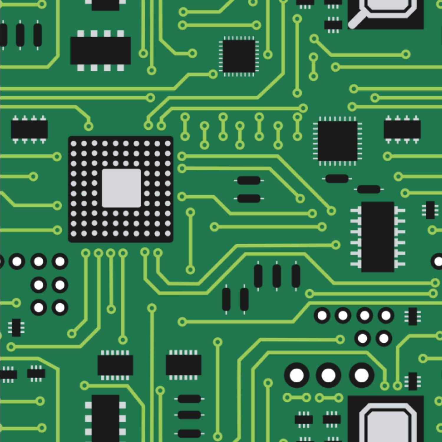 1500x1500 RNK Shops Circuit Board Wallpaper & Surface Covering (Peel & Stick 24x 24 Sample) : Tools & Home Improvement
