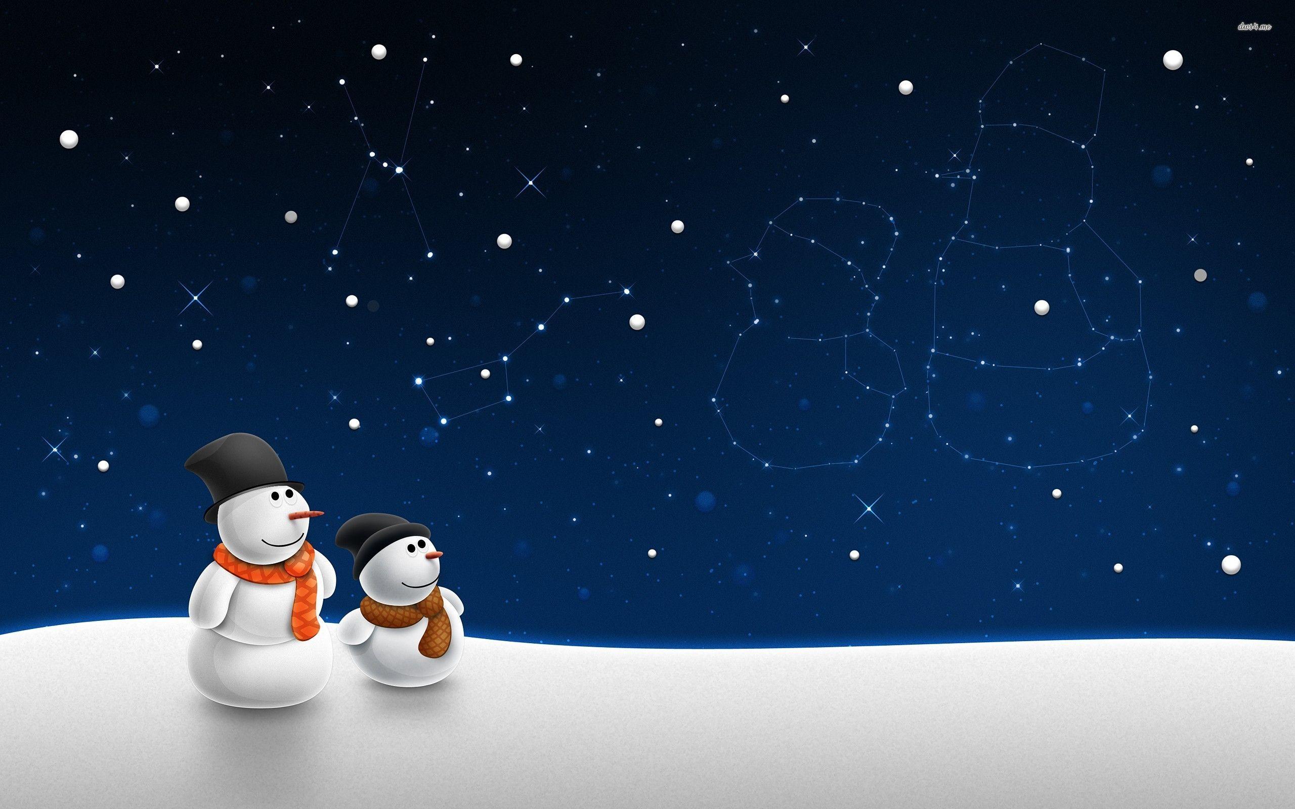 2560x1600 Chilly Snowman Wallpaper For Mobile And Desktop In HD. New Year