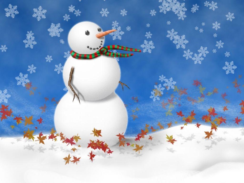 1024x768 wi.37: Funny Snowman Wallpaper (1600x1200 px)