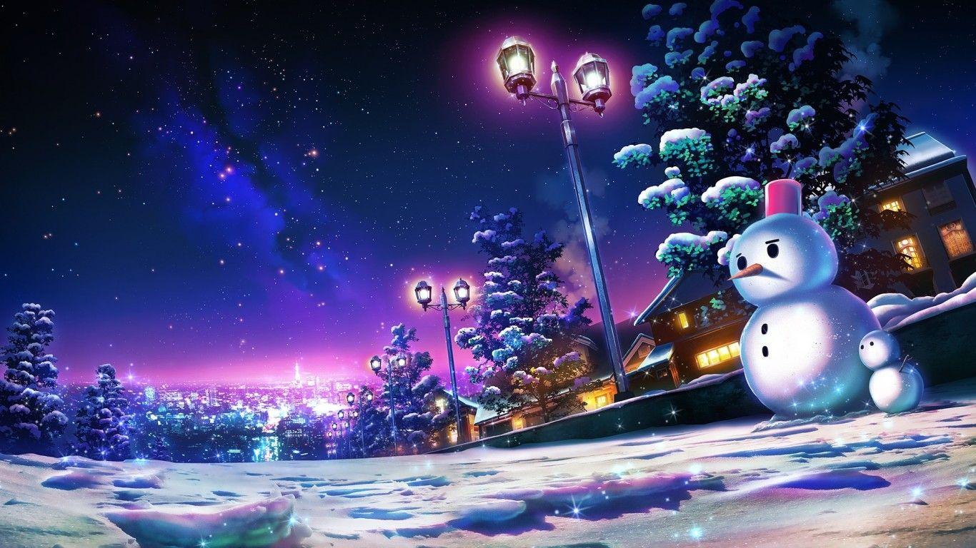 1366x768 Snowman Christmas Facebook Background Wiring Diagram For You