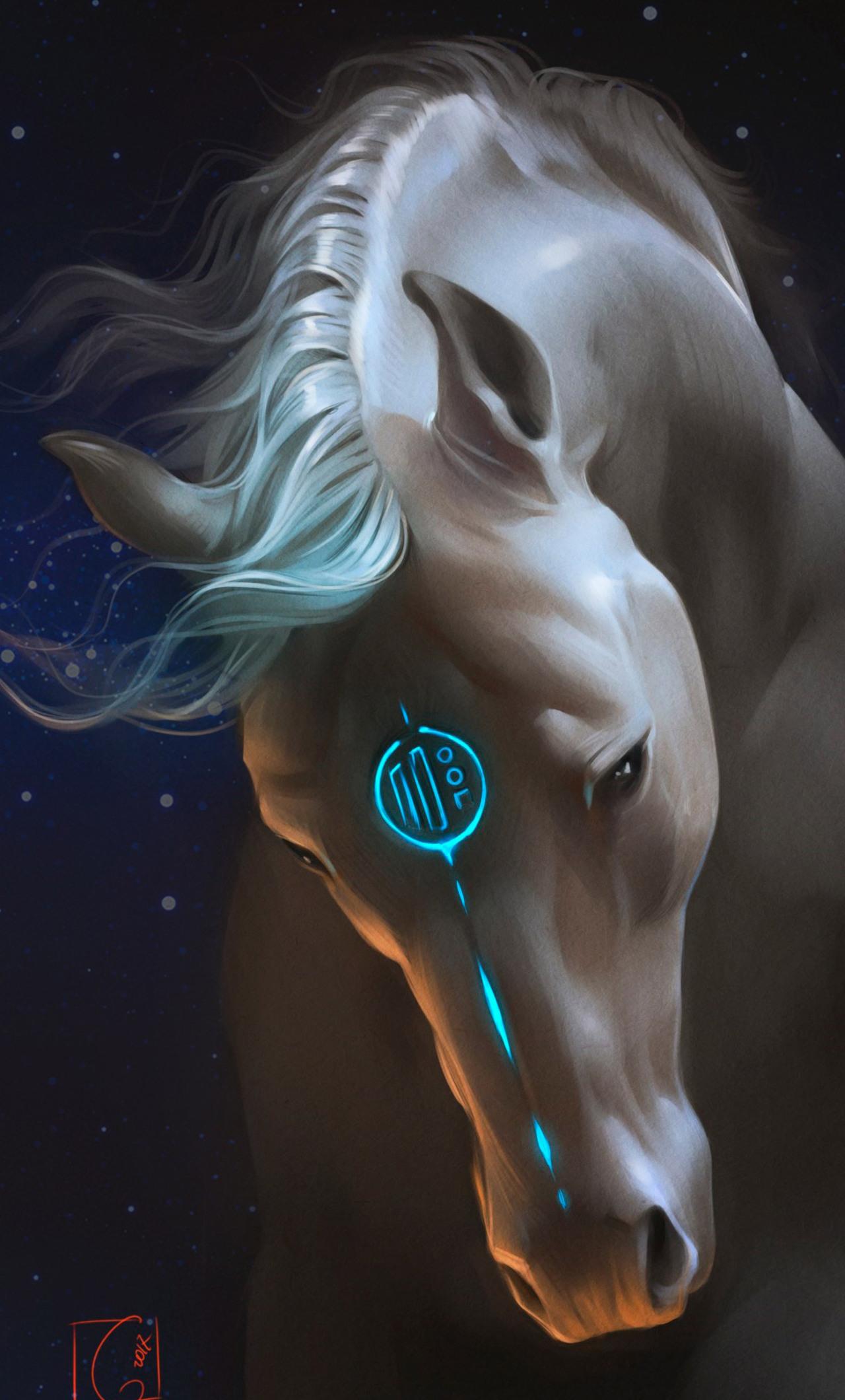 1280x2120 Horse Fantasy iPhone HD 4k Wallpaper, Image, Background, Photo and Picture