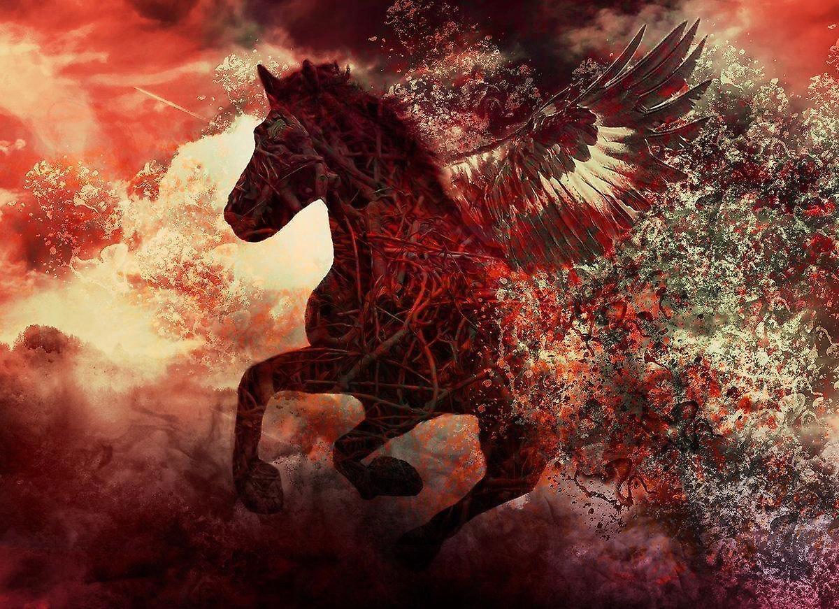 1200x871 Wallpaper Mural Apocalypse Fantasy Horse