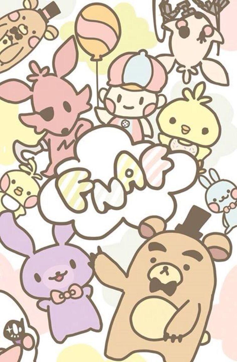 755x1152 Kawaii FNaF Wallpaper