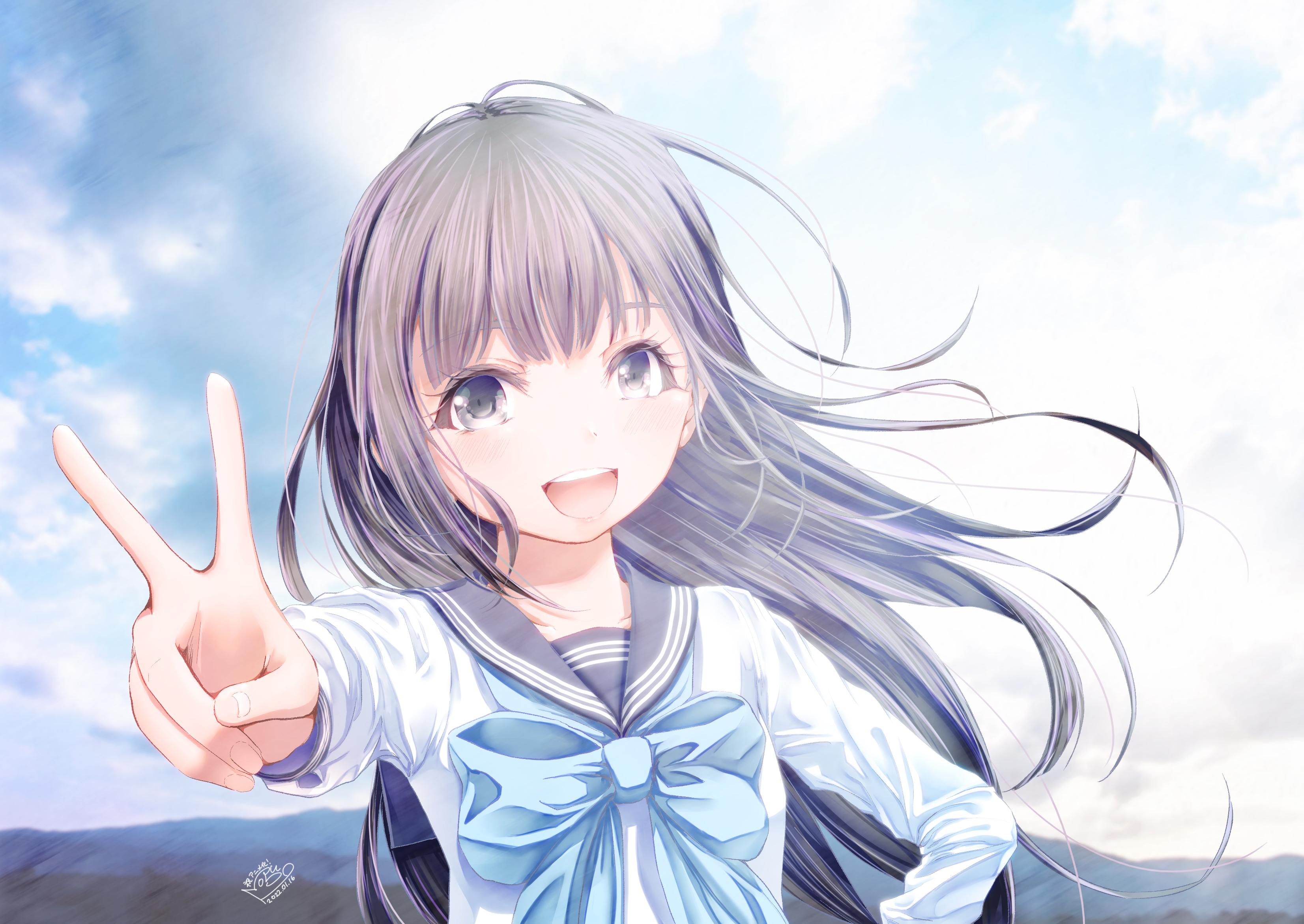 3305x2341 Akebi's Sailor Uniform HD Wallpaper