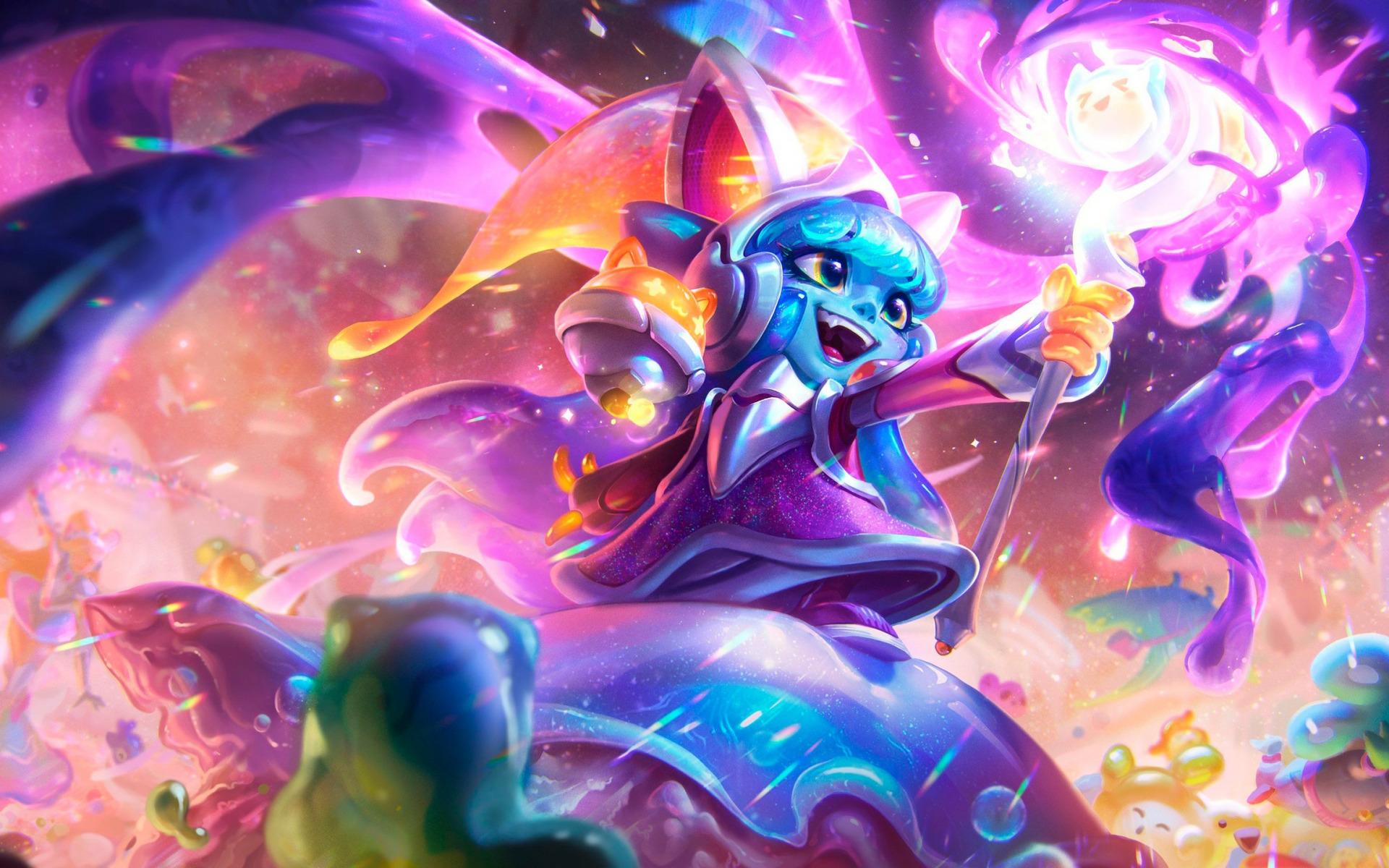 1920x1200 Download wallpaper Lulu, League of Legends, art, main characters, Lulu LoL, League of Legends characters, Lulu League of Legends for desktop with resolution 1920x1200. High Quality HD picture wallpaper