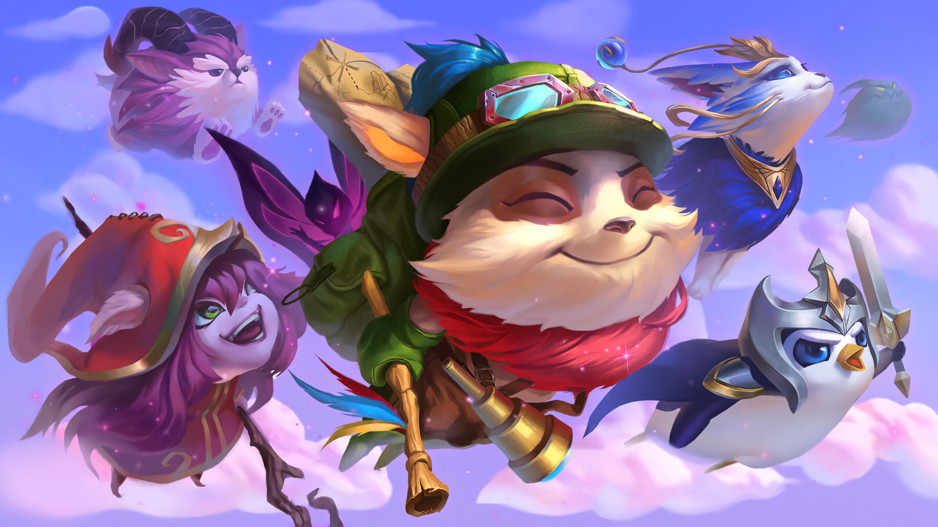 3840x2160 Teemo and Lulu from League of Legends Wallpaper 4k Ultra HD