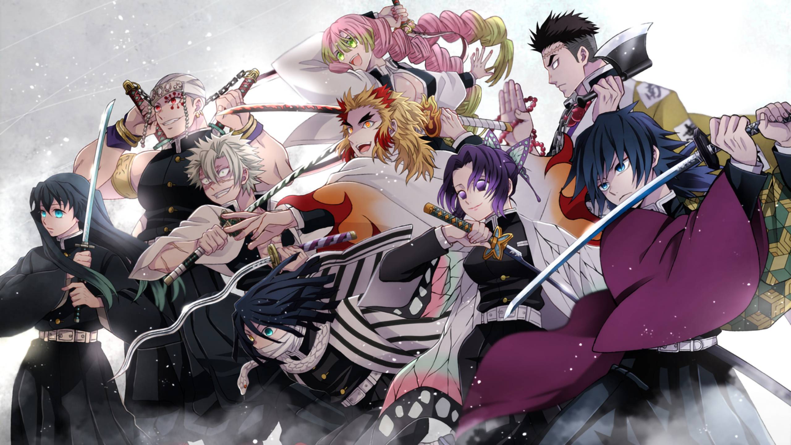 2560x1440 Demon Slayer Kimetsu no Yaiba Team 1440P Resolution Wallpaper, HD Anime 4K Wallpaper, Image, Photo and Background