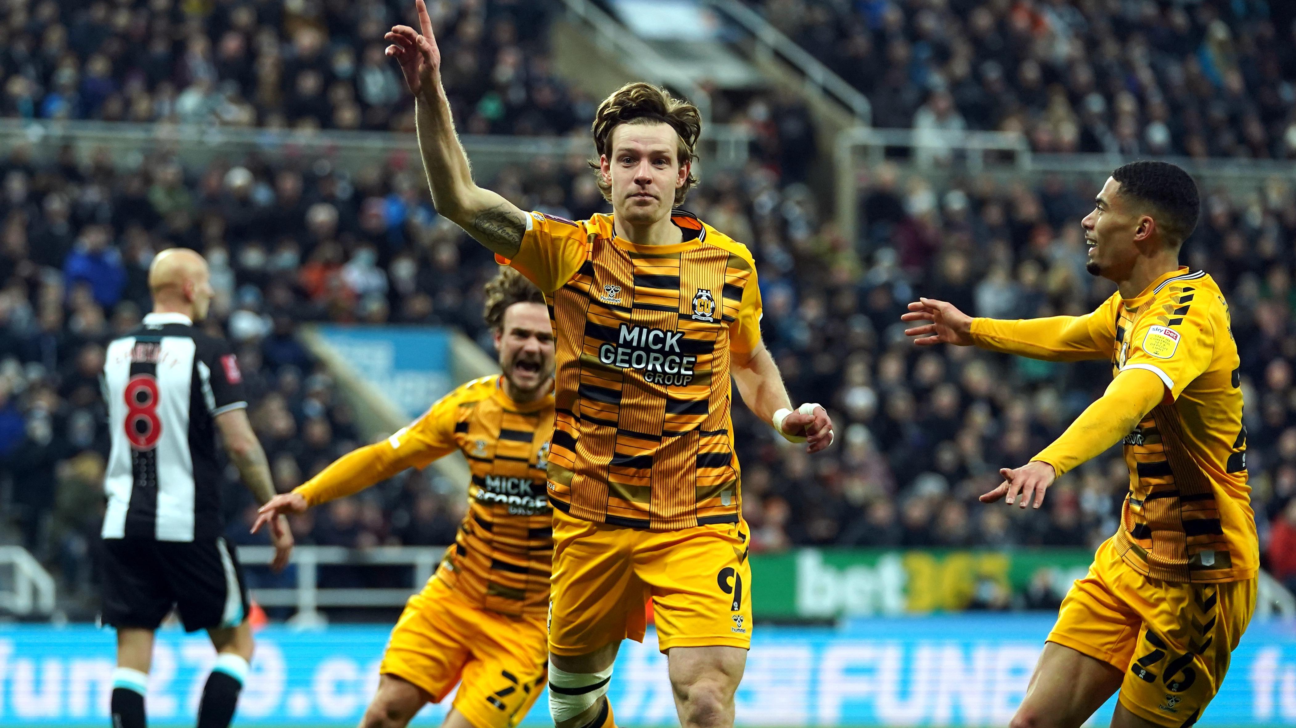 4206x2365 Cambridge Utd hero reveals message from idol Alan Shearer after FA Cup win over Newcastle Utd. ITV News Anglia