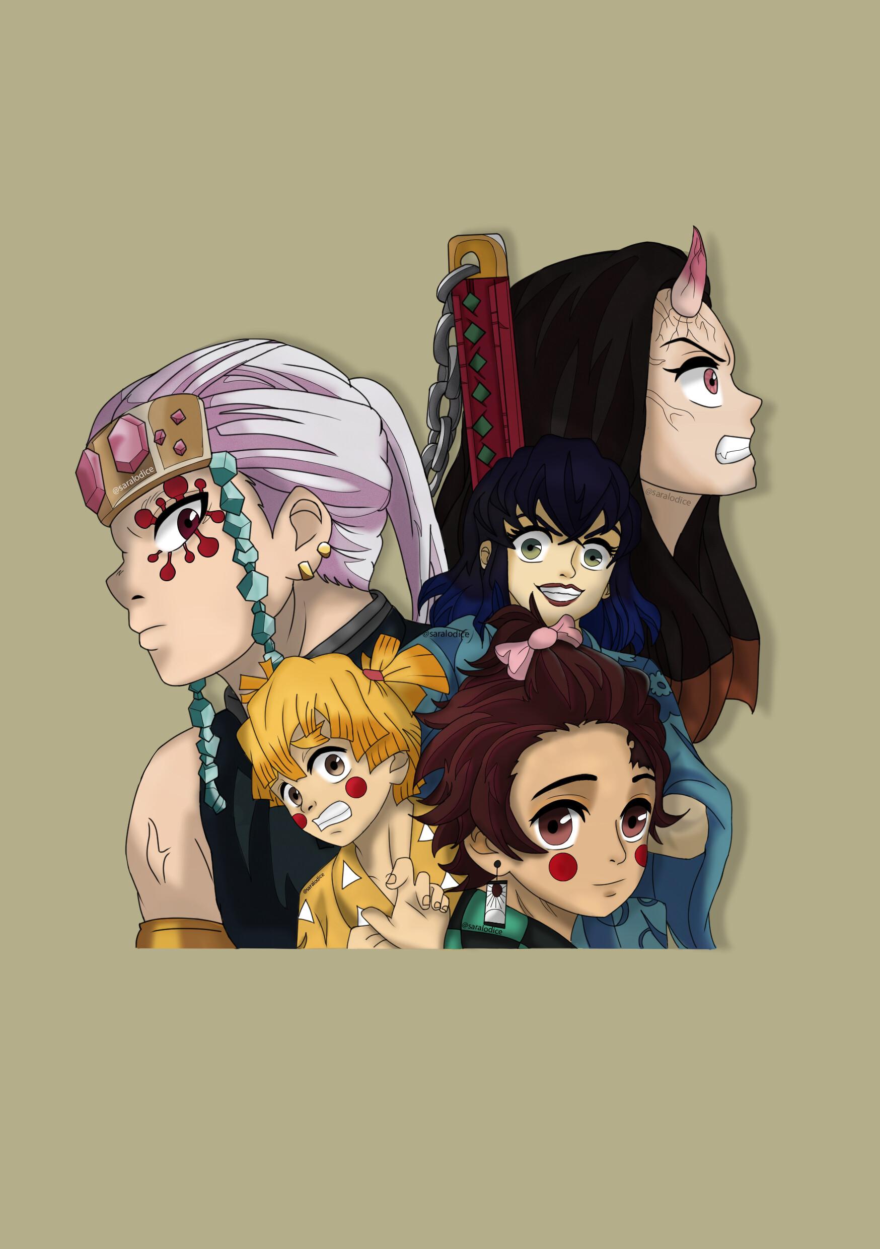 1748x2480 Characters of Kimetsu No Yaiba Season 2