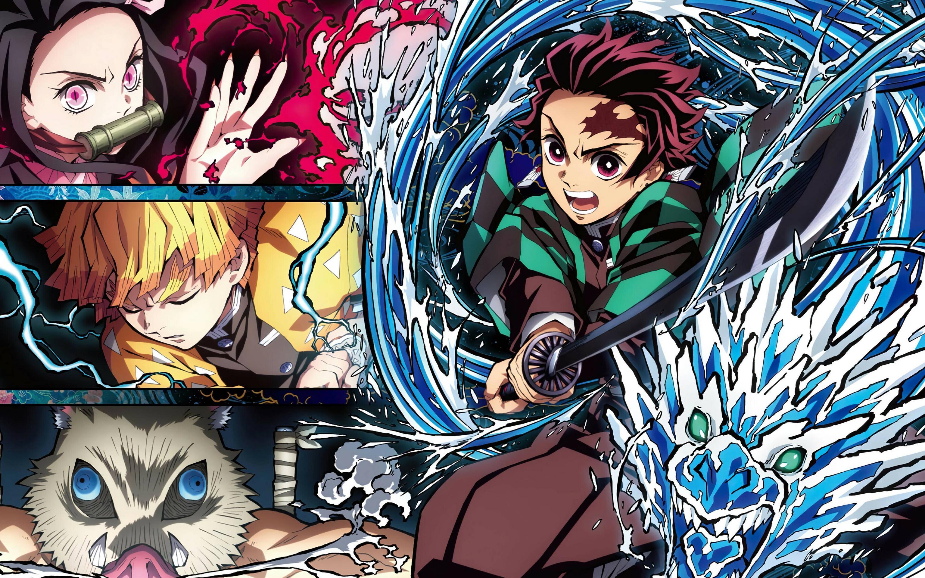 3072x1920 Demon Slayer Kimetsu No Yaiba 4k Poster UHD 4K 3840x2400 Resolution Wallpaper, HD Anime 4K Wallpaper, Image, Photo and Background