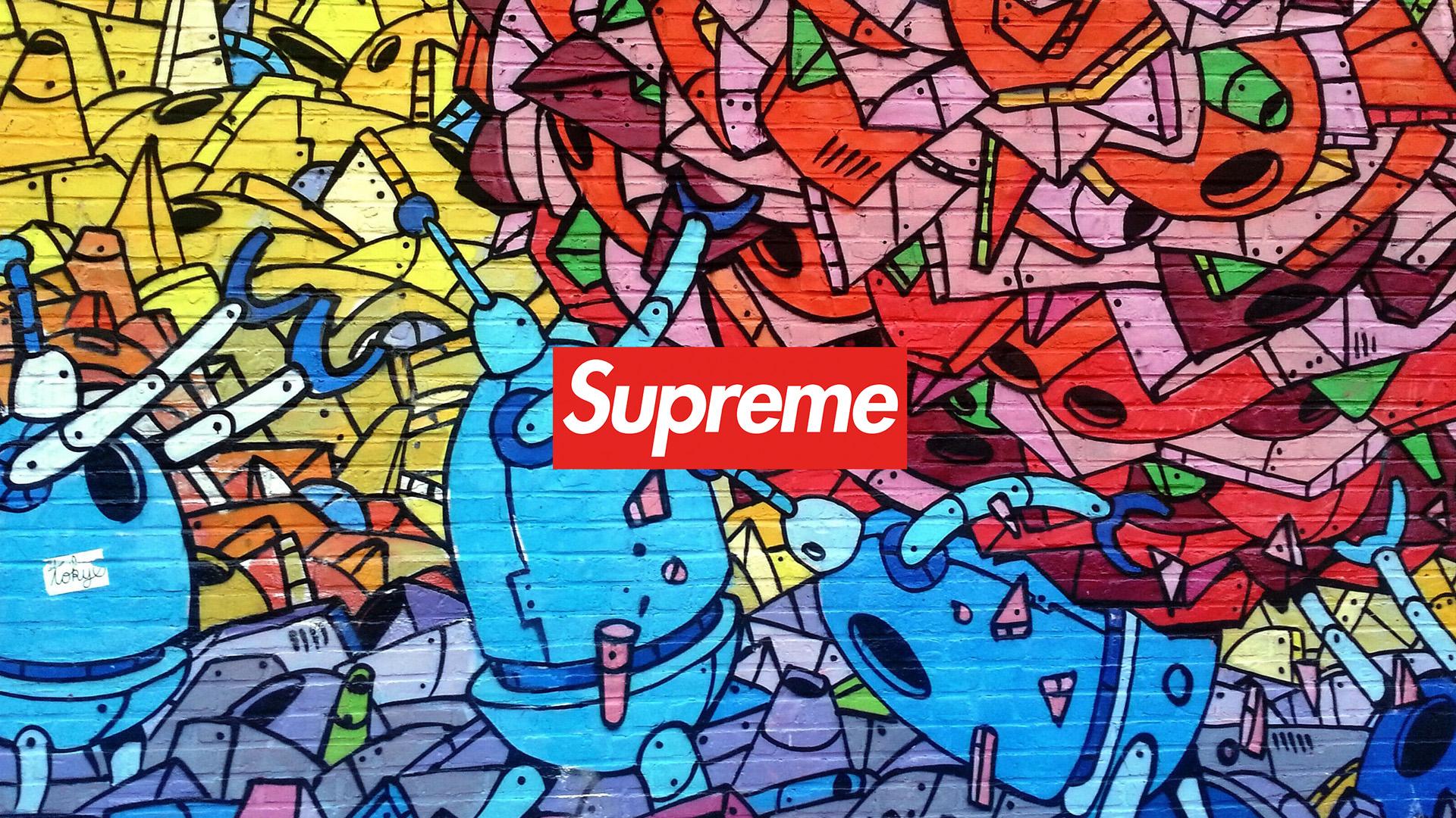 1920x1080 Supreme Graffiti Wallpaper