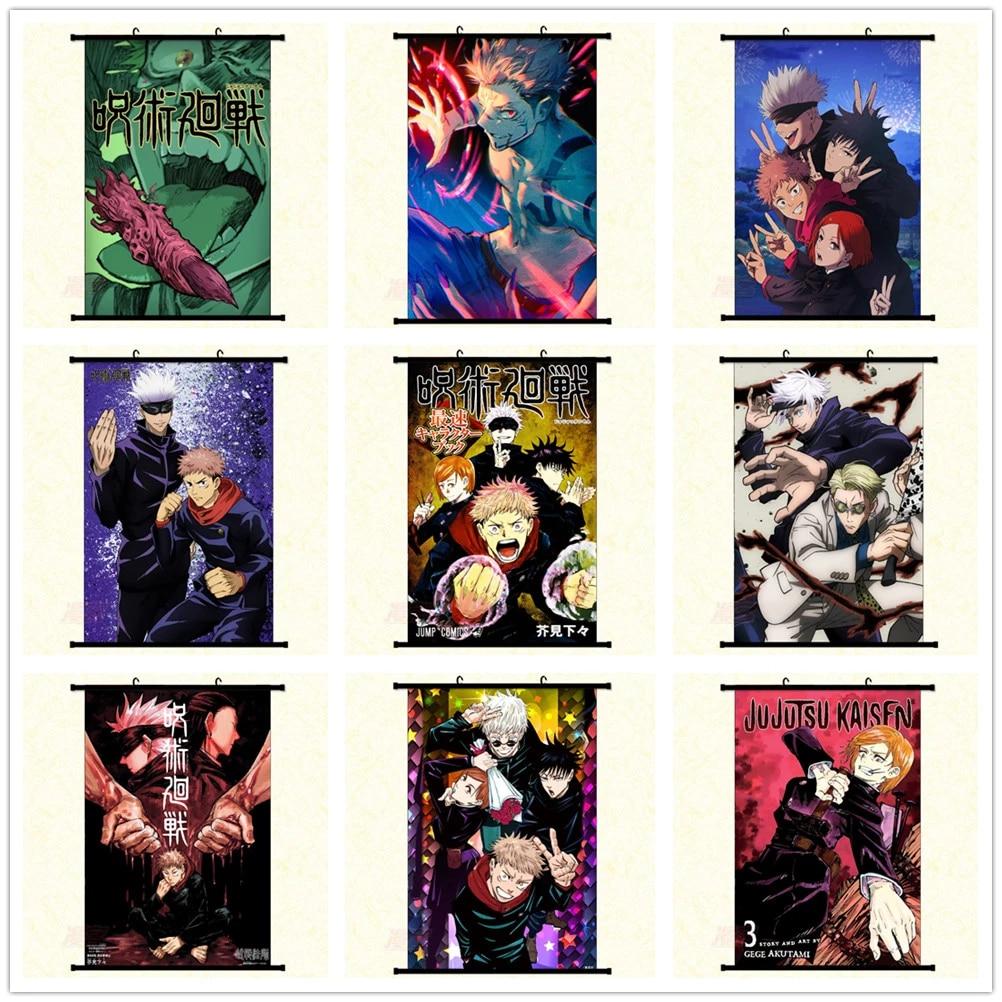 1002x1002 Anime Manga Jujutsu Kaisen Wall Scroll Painting 40x60 Picture Wallpaper Stickers Poster 001. Painting & Calligraphy