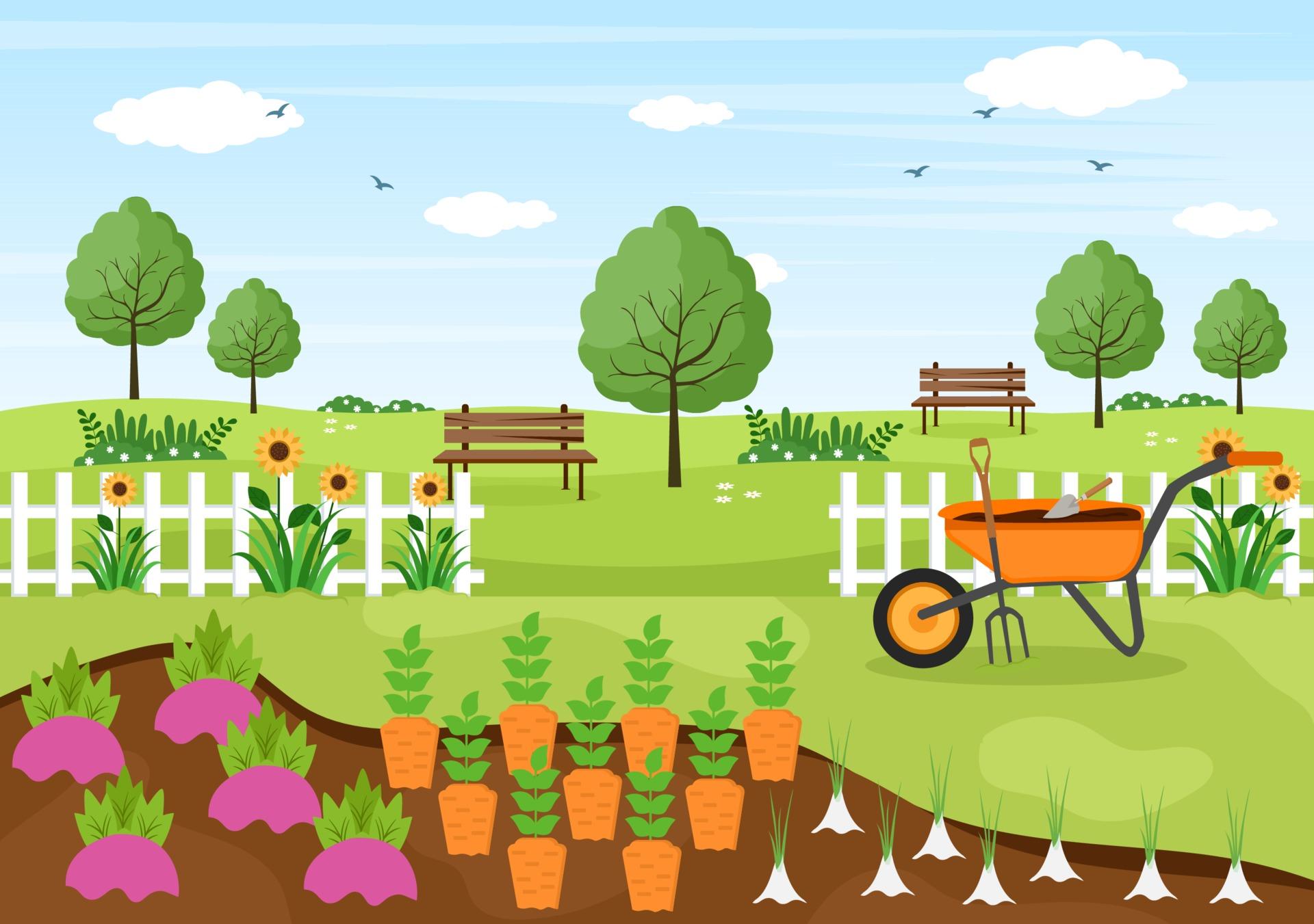 1920x1351 Farm Gardener Background Vector
