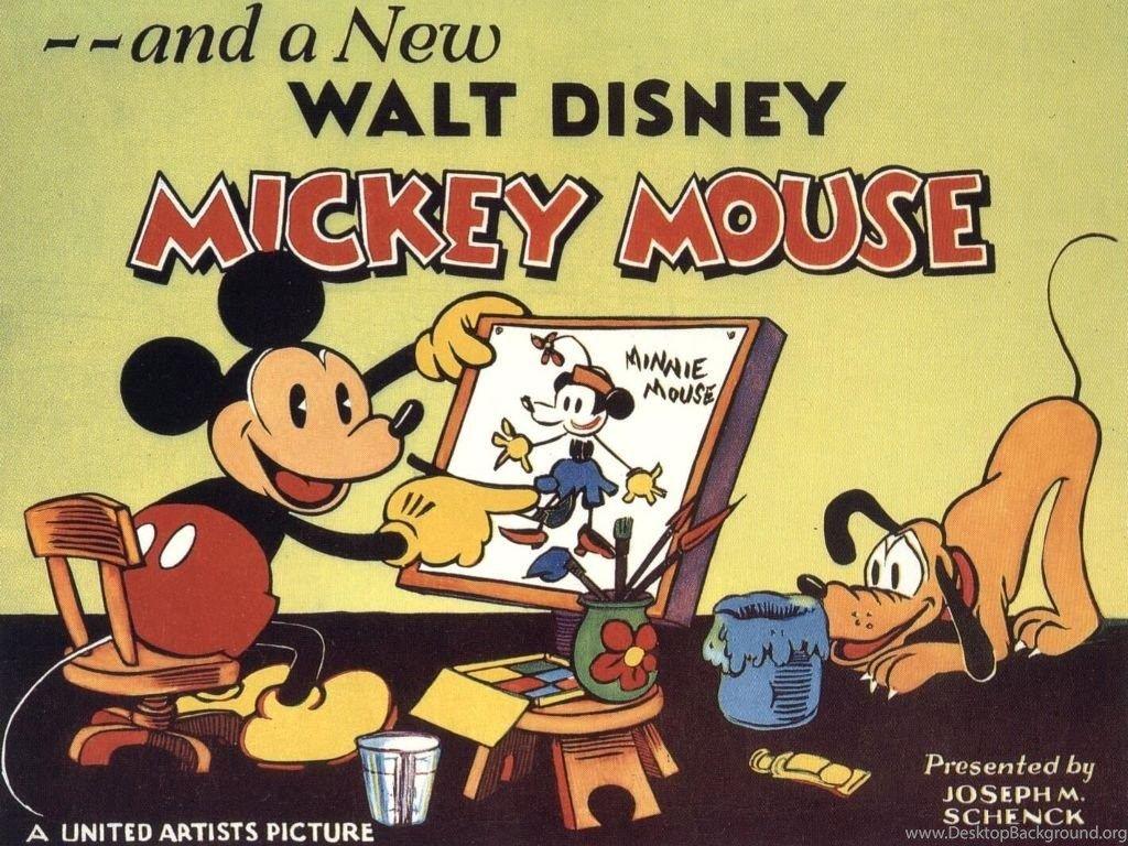 1024x768 My Free Wallpaper Cartoons Wallpaper : Vintage Mickey Desktop