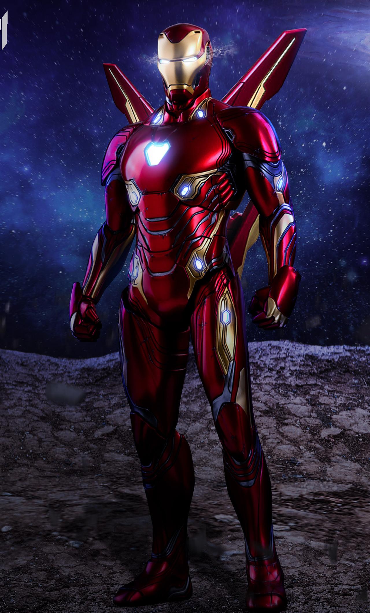 1280x2120 Iron Man New Suit 4K Wallpaper