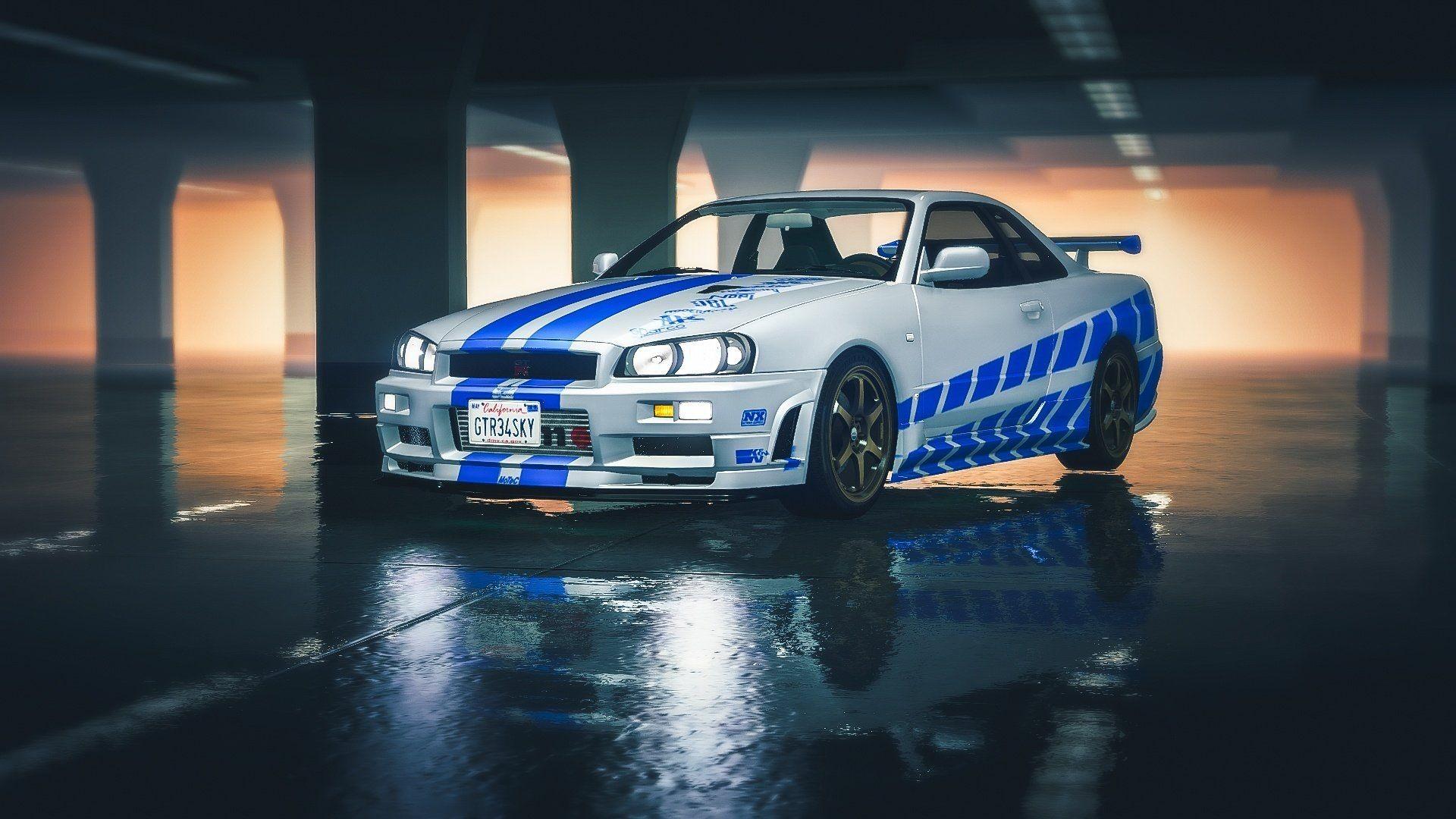 1920x1080 Paul Walker Car Wallpaper