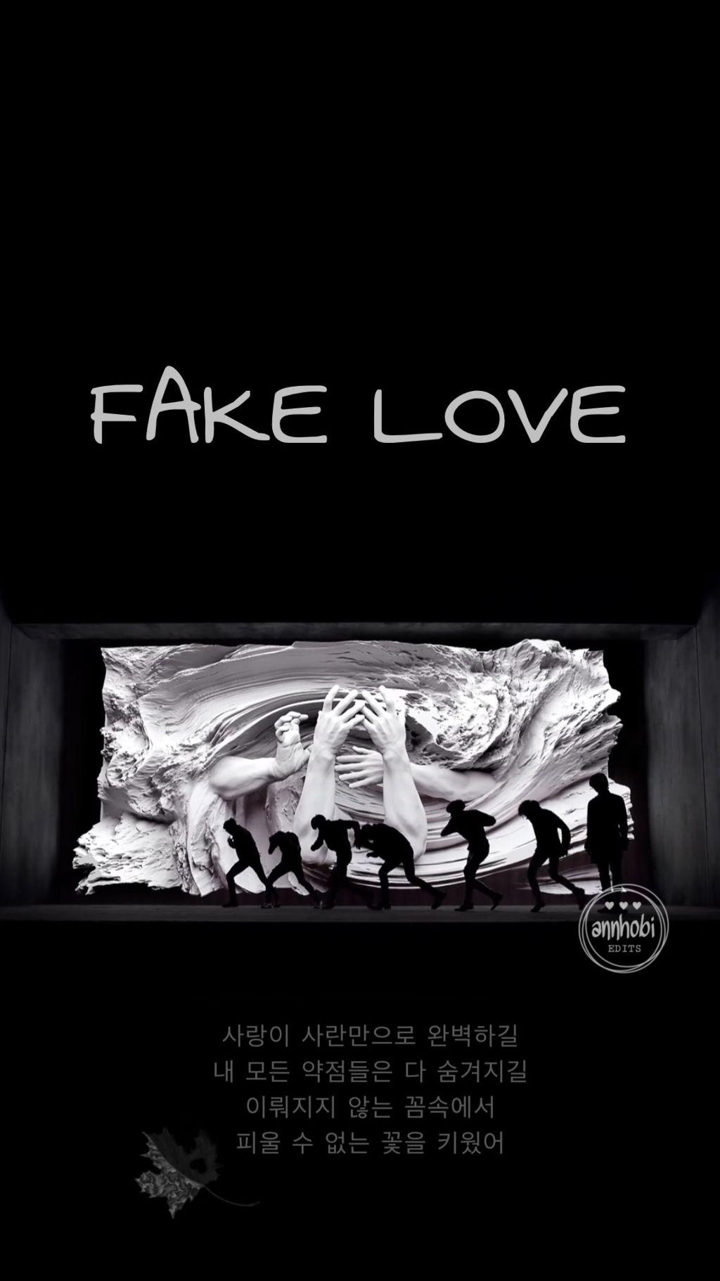 1024x1822 Fake Love Wallpaper