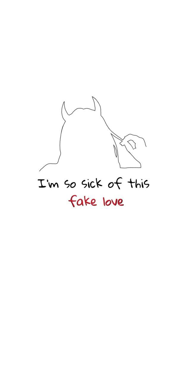 630x1280 Fake love wallpaper