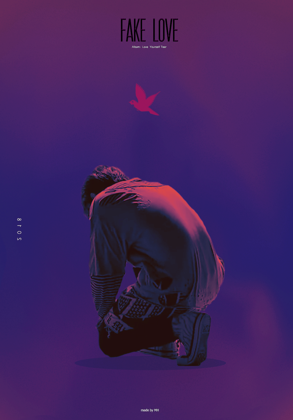 1006x1441 bts jungkook poster , wallpaper (fake love). Плакат