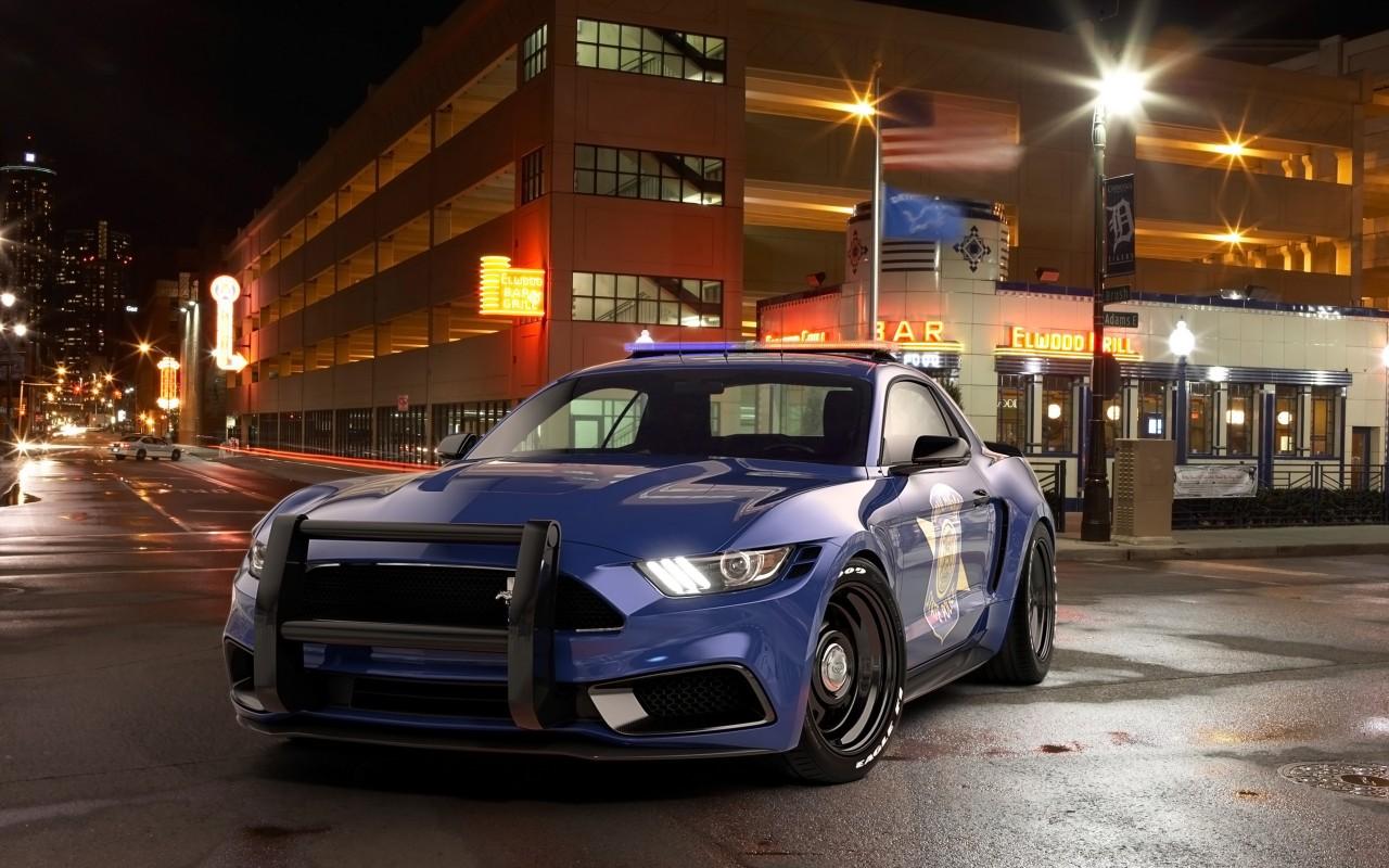 1280x800 Ford Mustang NotchBack Design Police Wallpaper 3D Models. Free