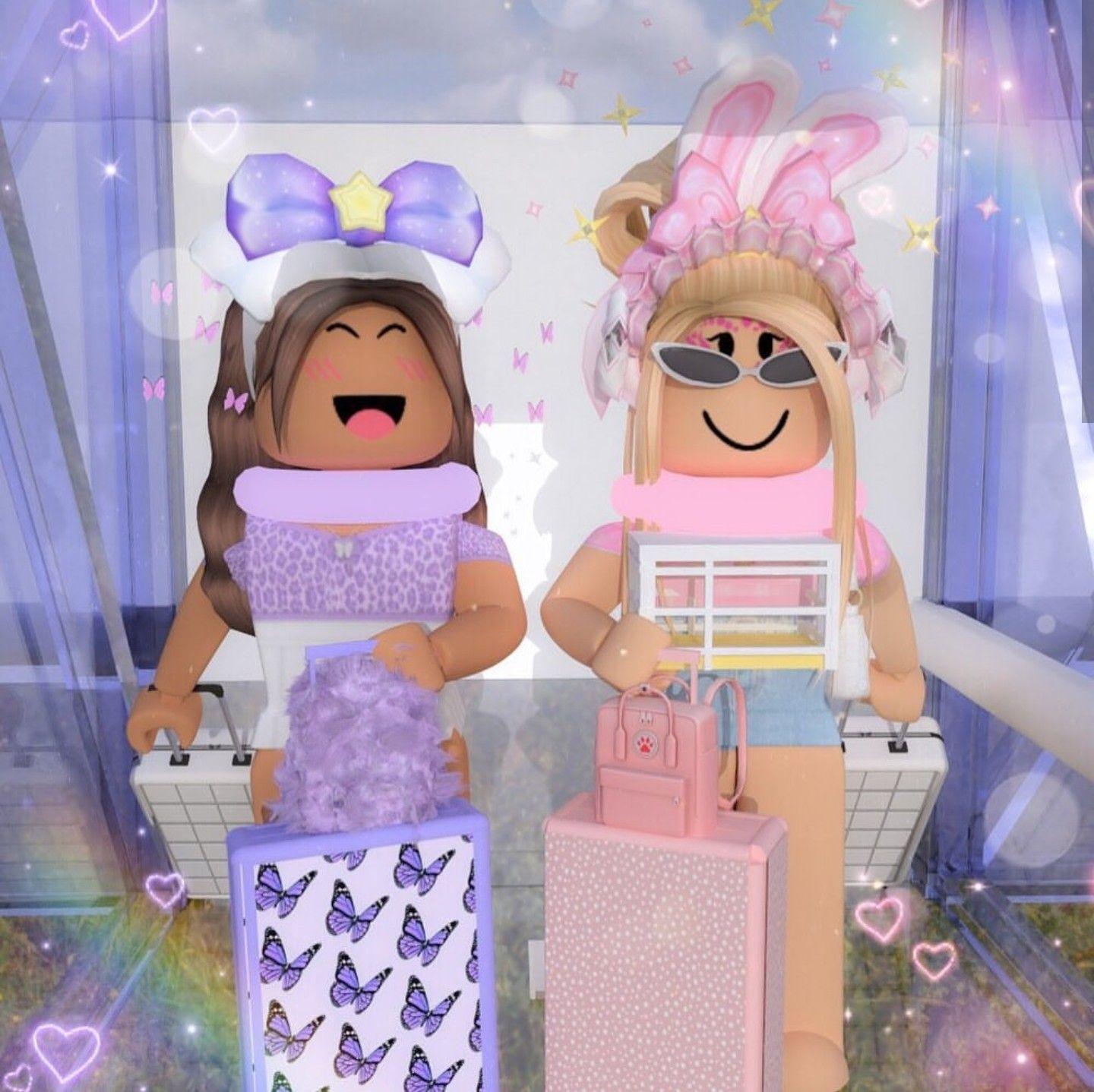 1440x1438 Black Roblox Girl Wallpaper