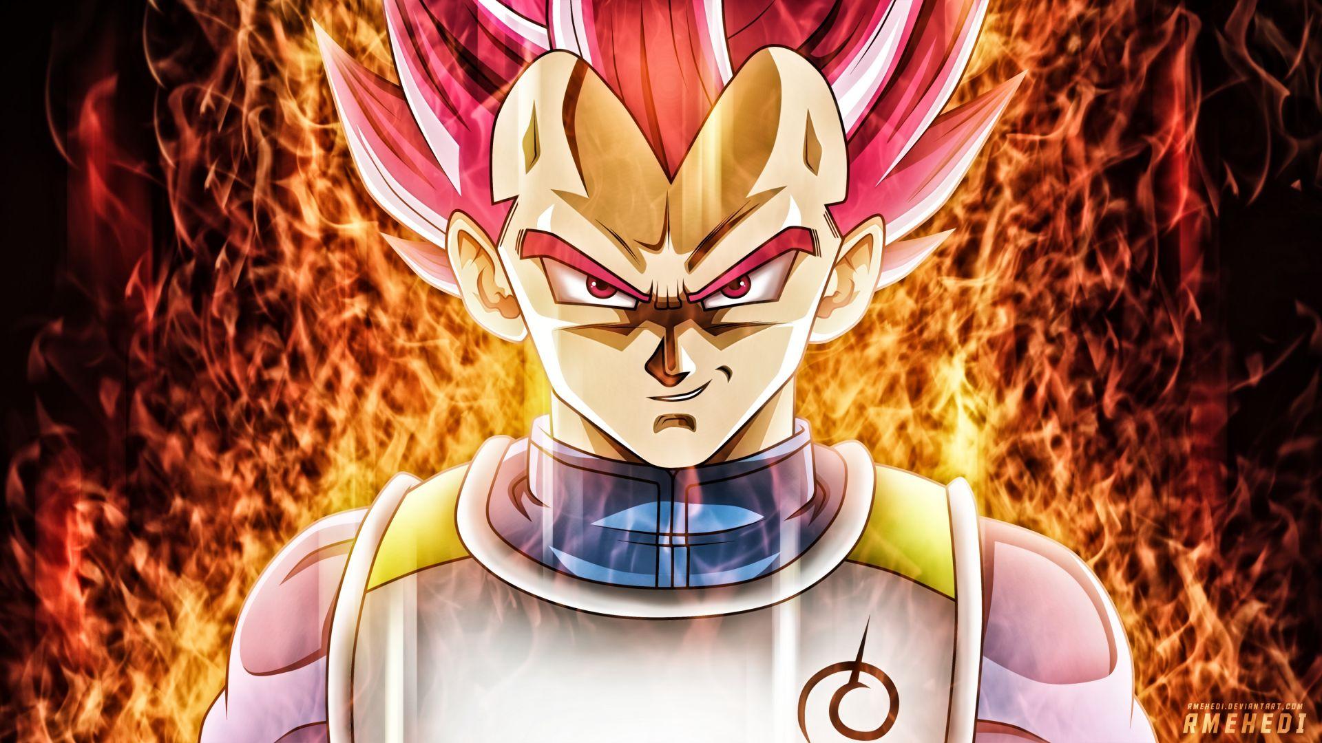 1920x1080 Desktop Wallpaper Vegeta, Dragon Ball, Anime, Fire, HD Image, Picture, Background, F3eyhq