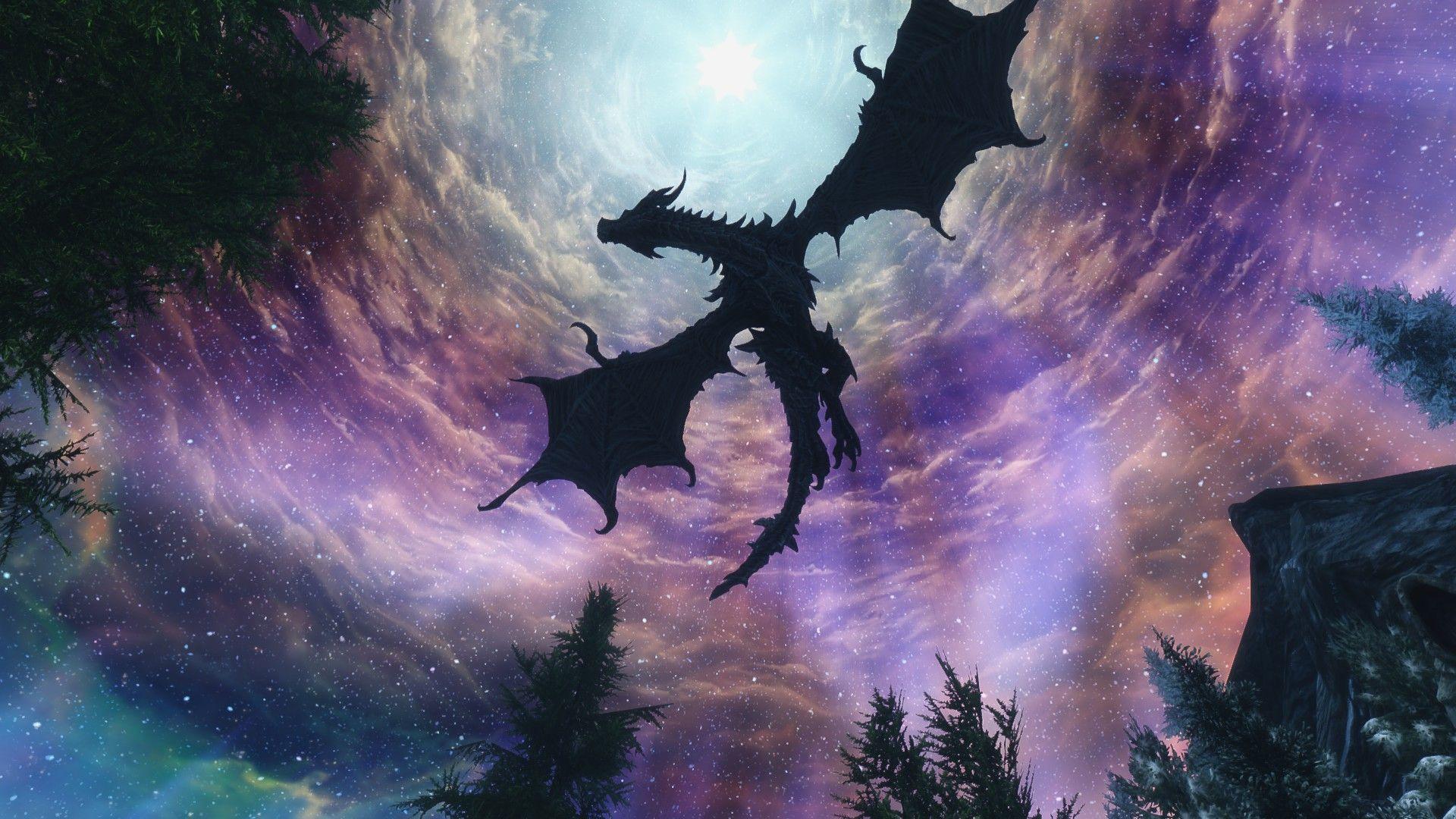 1920x1080 Alduin in Sovngarde #games #Skyrim #elderscrolls #BE3 #gaming #videogames #Concours #NGC. Skyrim art, Elder scrolls skyrim, Skyrim