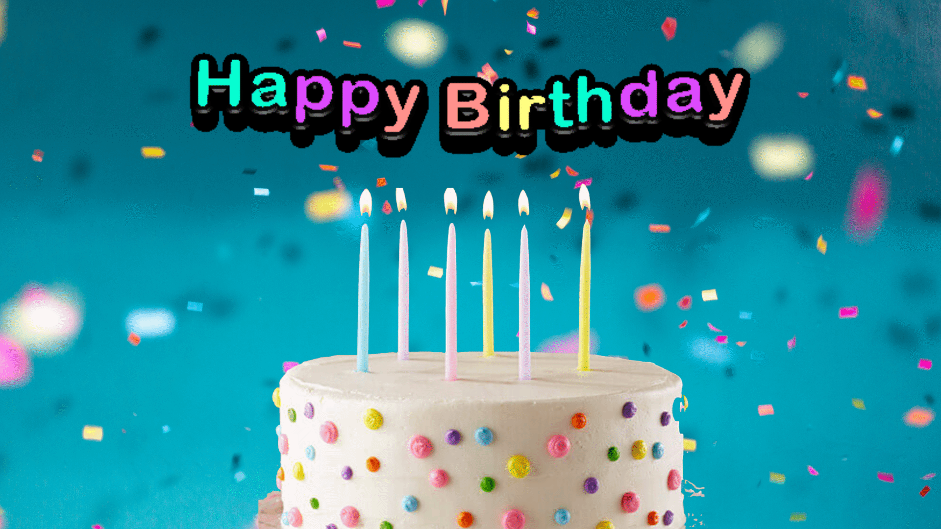 1920x1080 Free Animated Happy Birthday Image