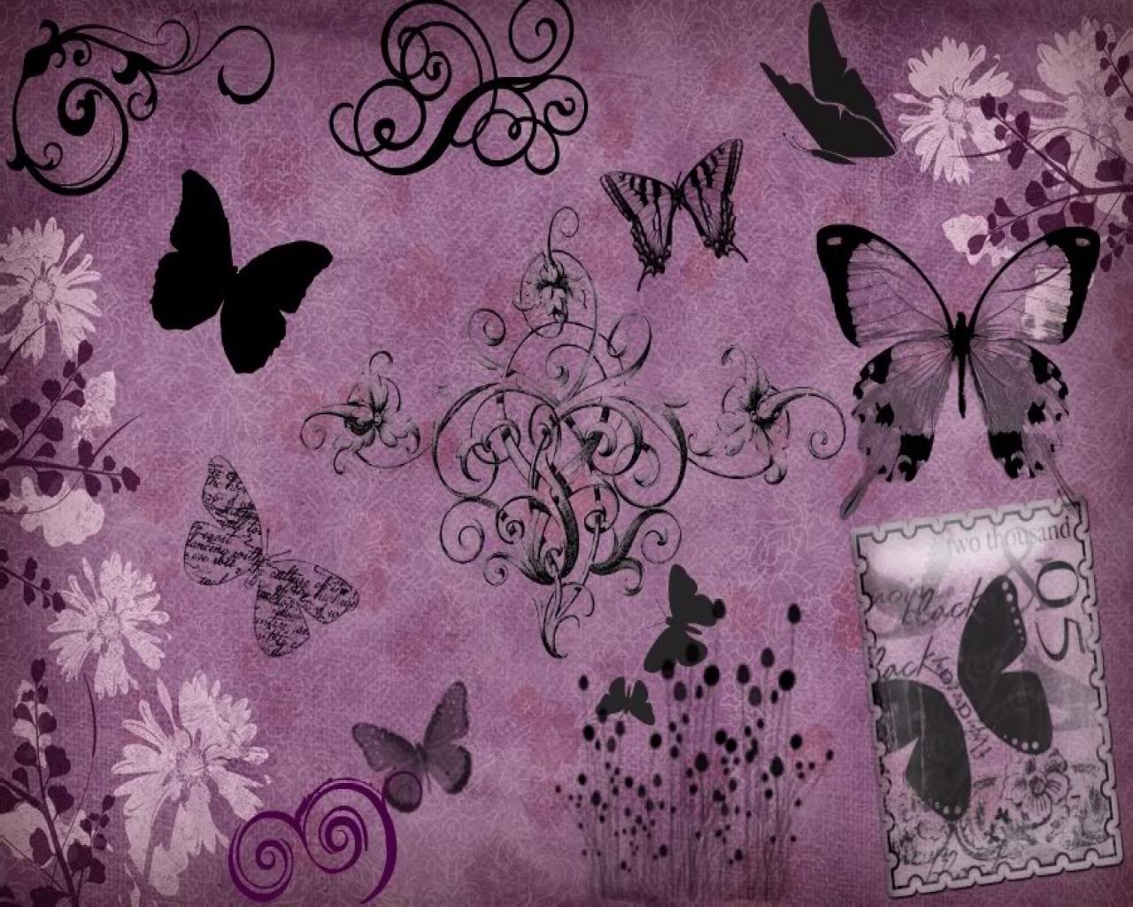 1280x1024 683XP6X Purple Butterfly Desktop Wallpaper 900x600 px