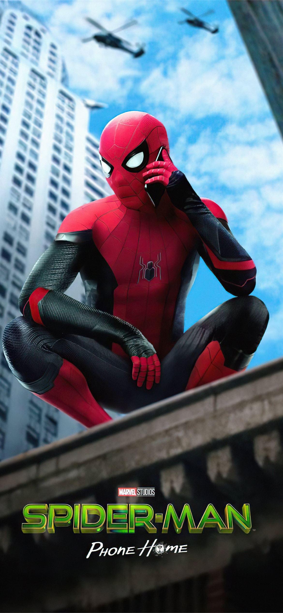 1170x2532 spider man phone home 2021 5k iPhone 12 Wallpaper Free Download