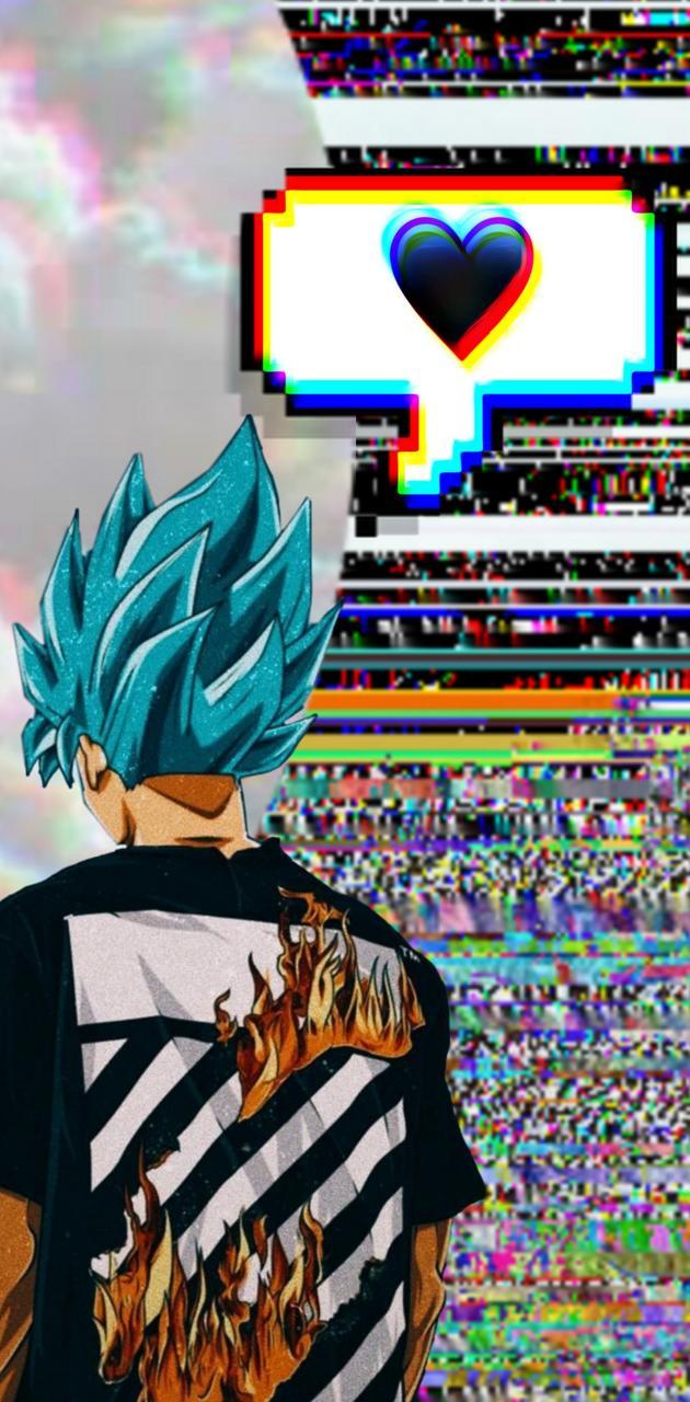 630x1280 Sad goku wallpaper