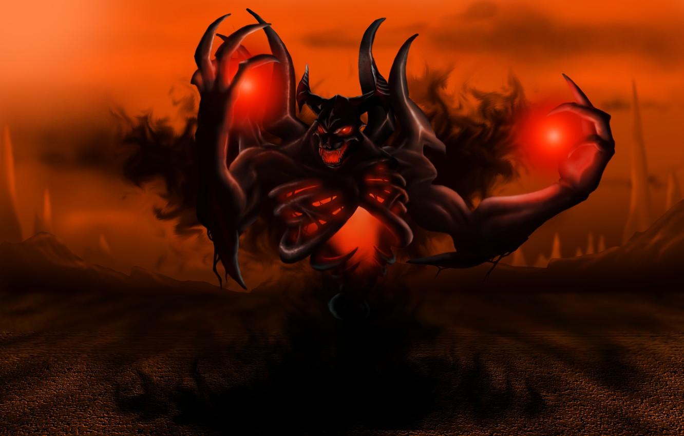 1332x850 Wallpaper valve, dota Shadow Fiend image for desktop, section игры