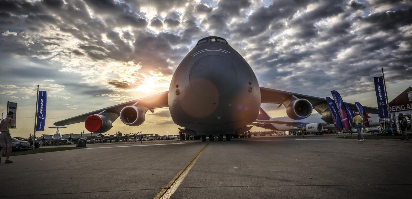 1349x654 Big Deal: The Air Force's Largest Transport Craft, Powered By GE Engines, Taxis Into The Spotlight