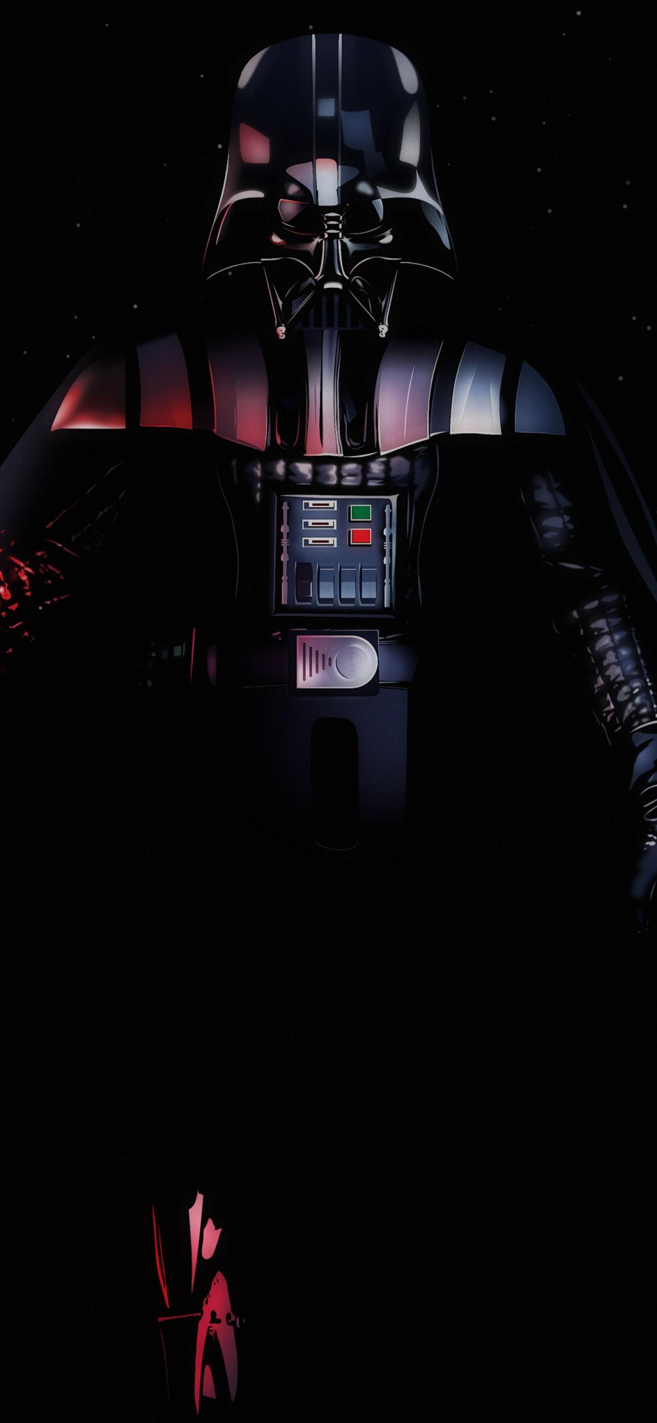 1284x2778 Darth Vader Wallpaper 4K, Black background, Graphics CGI