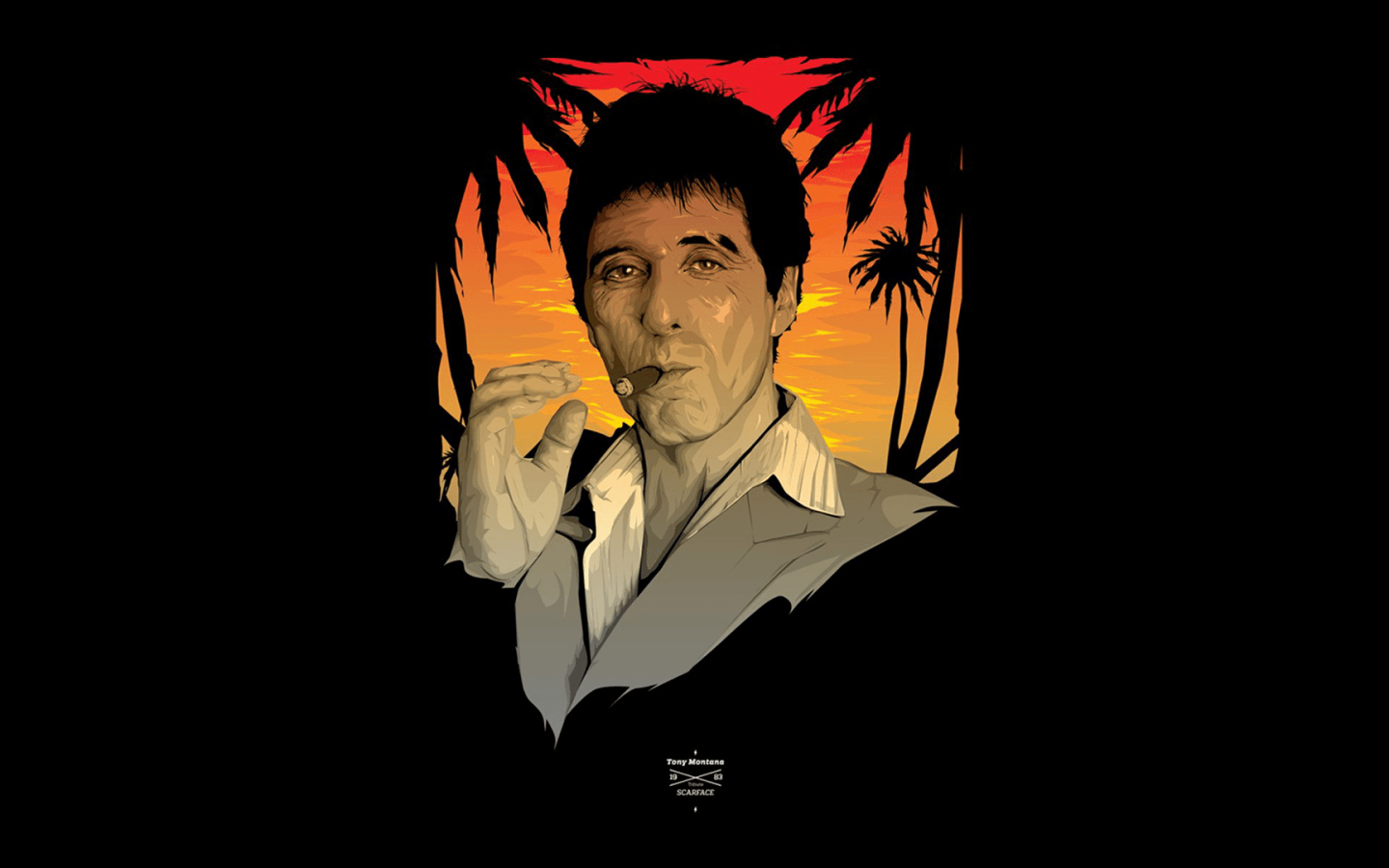 1440x900 Download 1440x900 Scarface, Tony Montana Wallpaper for MacBook Pro