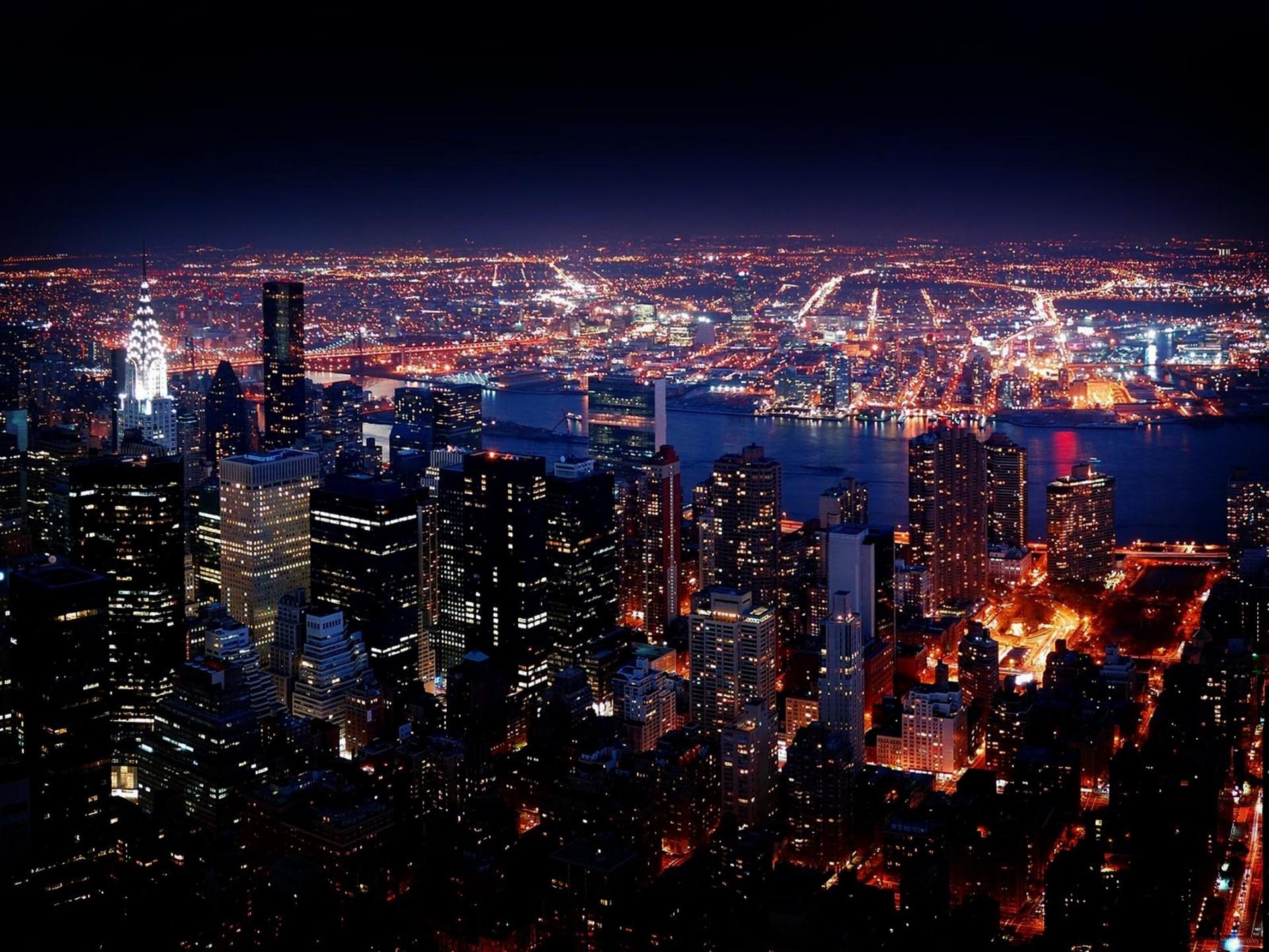 1920x1440 New York City Night View HD Wallpaper 5789 :
