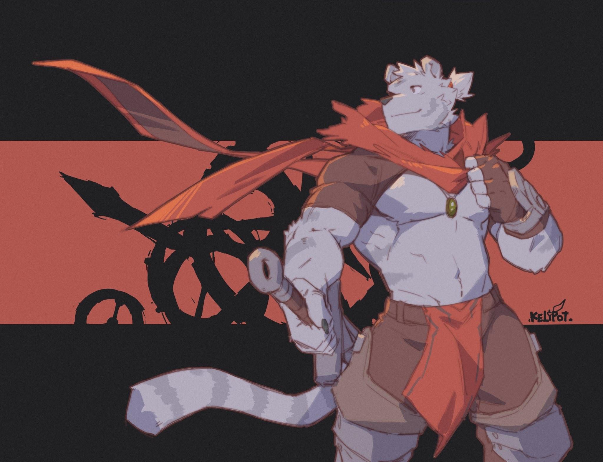 2048x1570 furry, Anthro, muscles HD Wallpaper