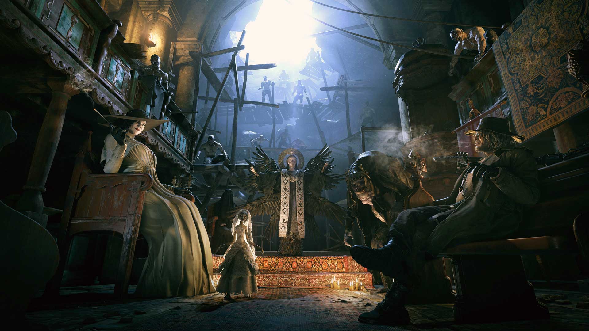 1920x1080 Pretty Much Everyone In Resident Evil Village Needs Therapy