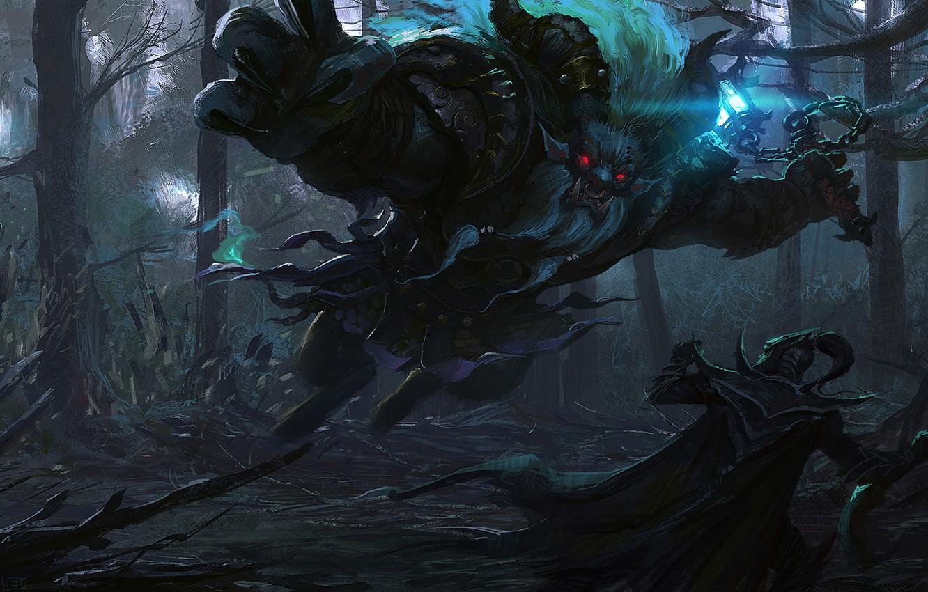1332x850 Wallpaper art, attack, Dota Phantom Assassin, Spirit Breaker, Mortred, Barathrum image for desktop, section игры
